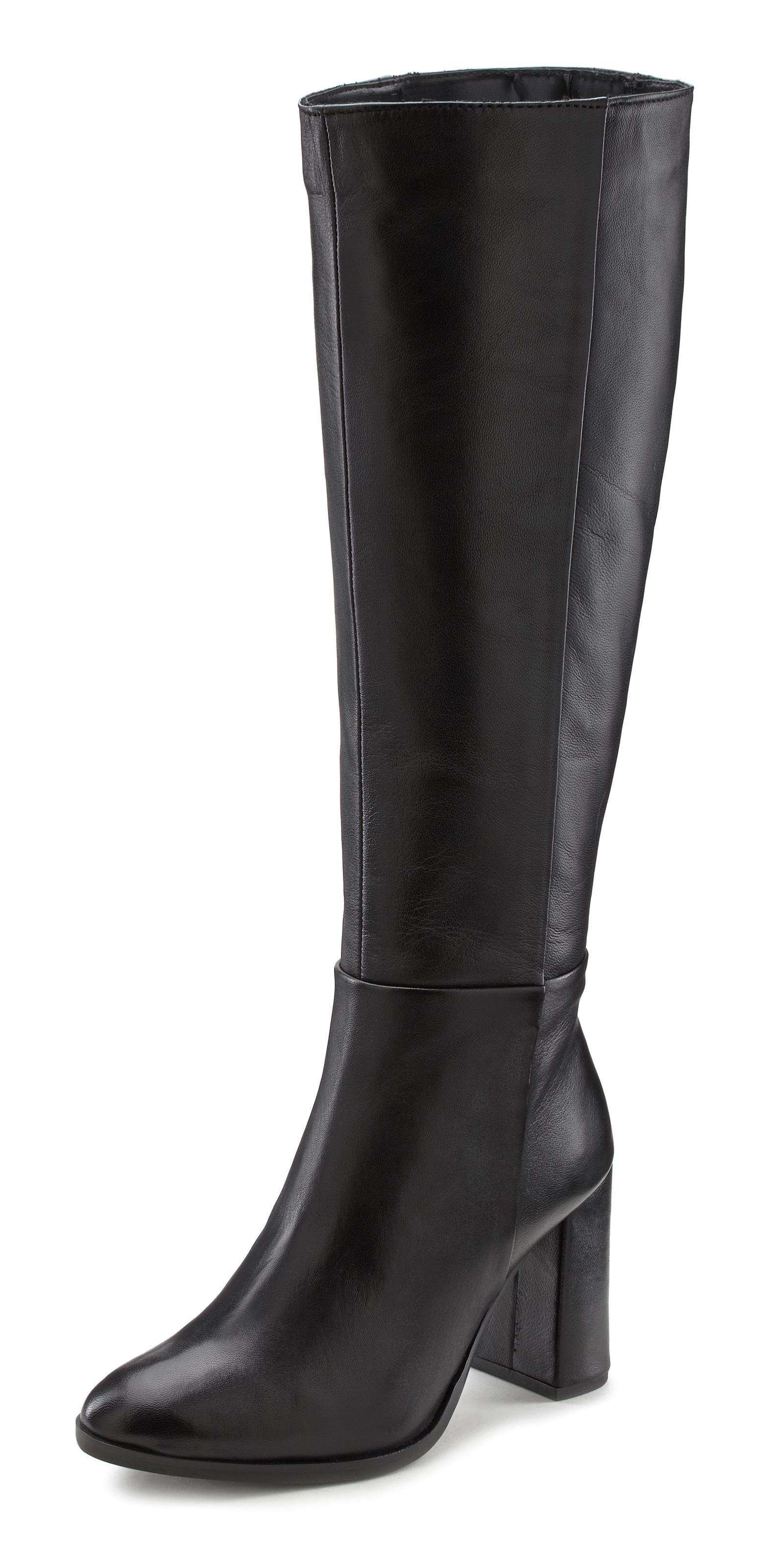 Image of LASCANA Stiefel, aus Leder mit Langschaft bei Ackermann Versand Schweiz