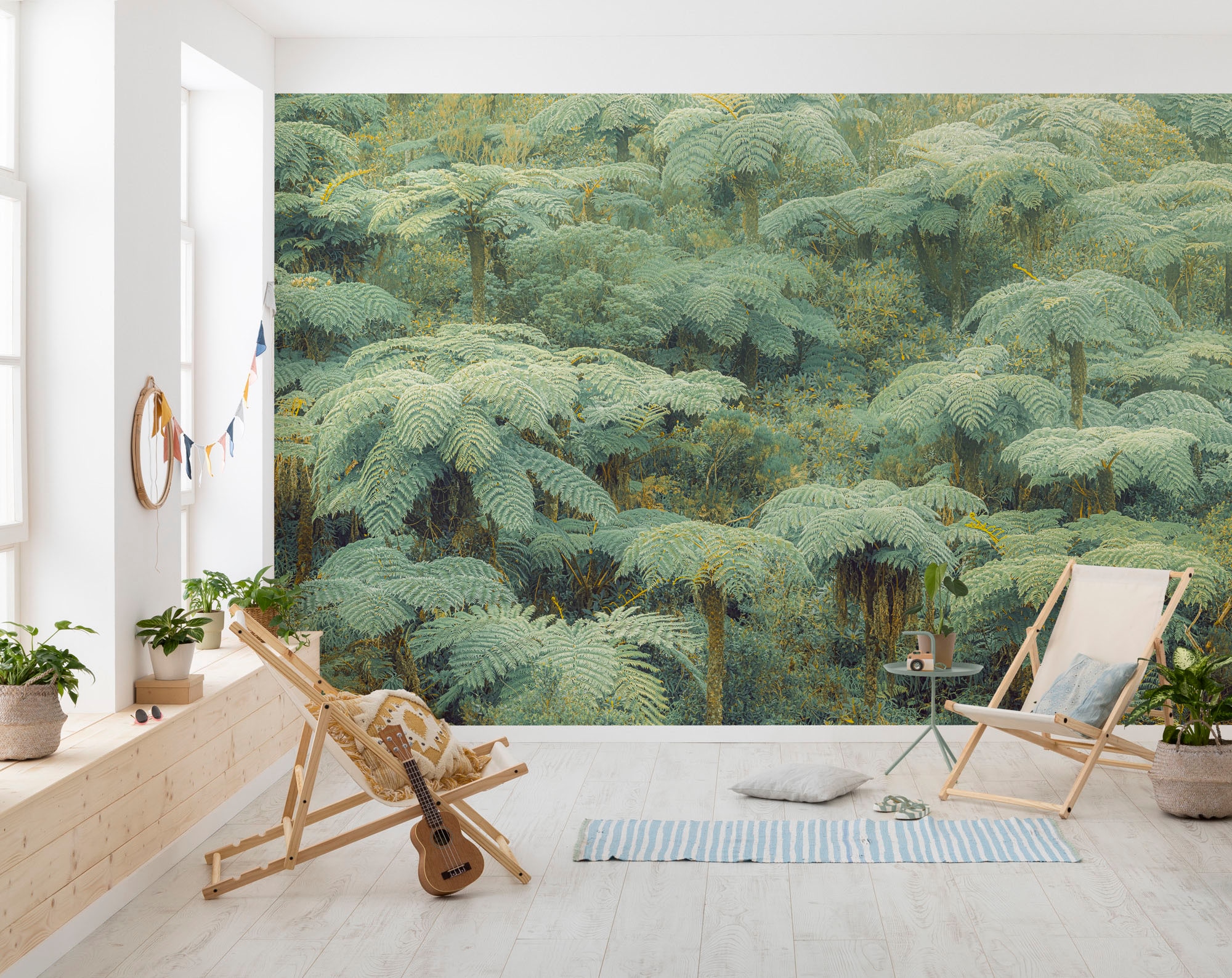 Komar Fototapete »Digitaldruck Vlies -  Jungle Lands - Grösse 400 x 250 cm« bedruckt glatt Wohnzimmer, Schlafzimmer