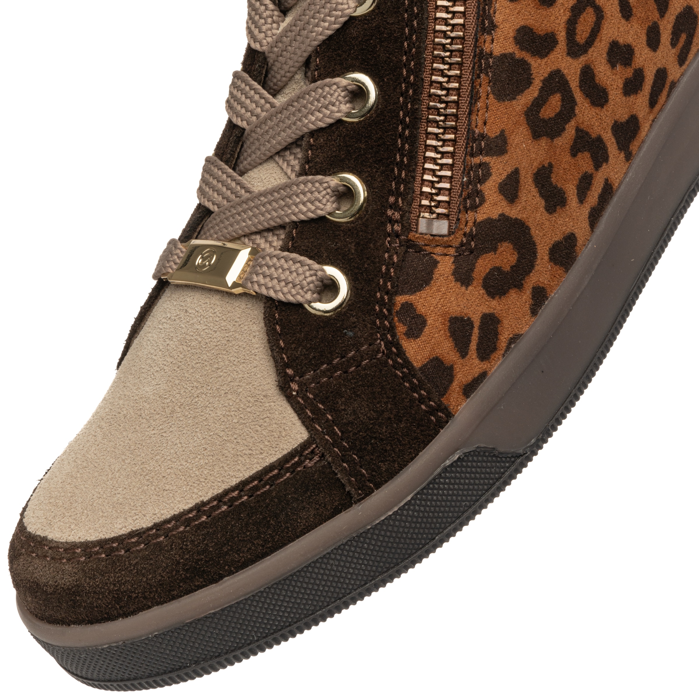 Ara Schnürboots »ROM«  Schnürstiefelette, Herbstboots in Leo-Optik, in Schuhweite G (=weit)