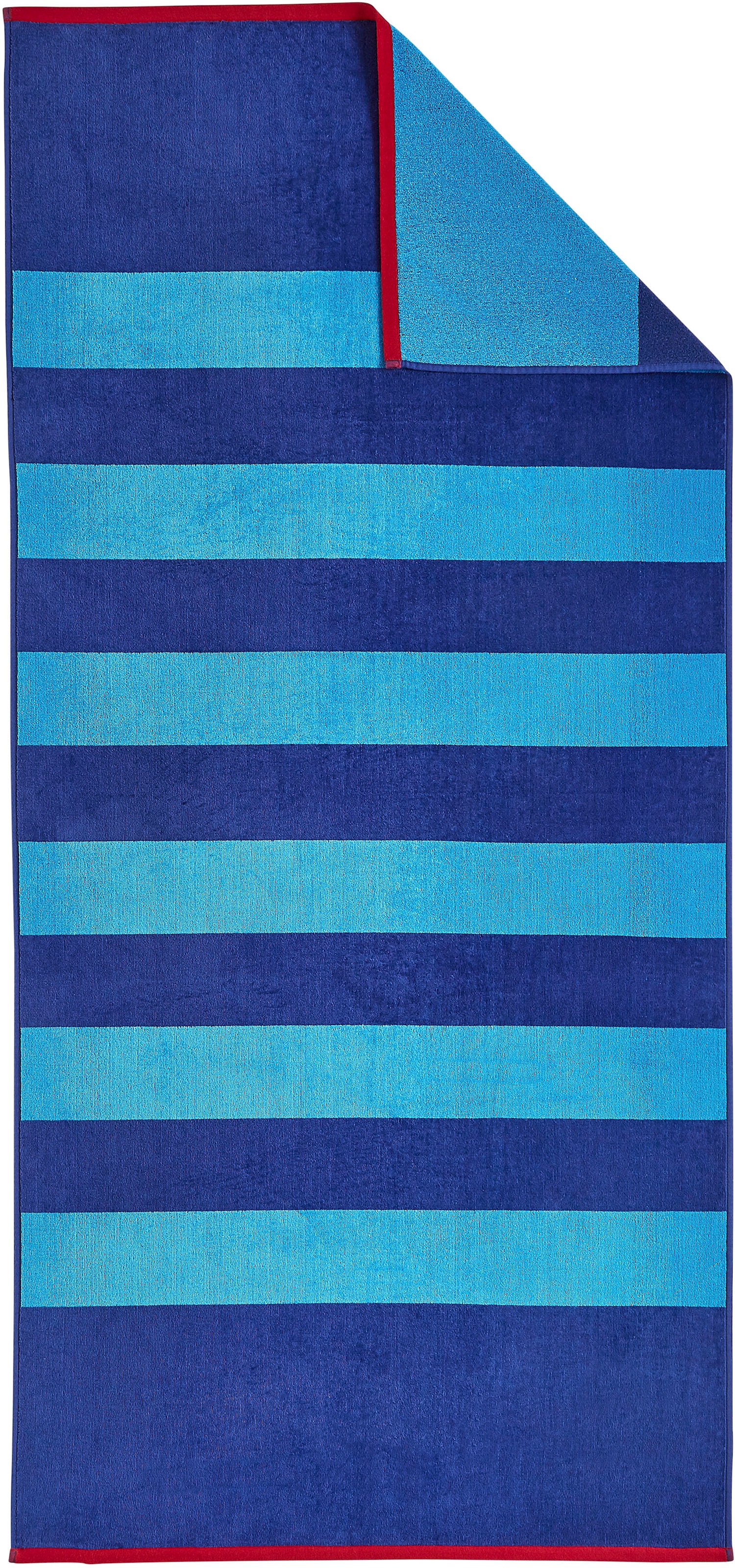 Image of Dyckhoff Strandtuch "Aquarius" eine Seite Velours, eine Seite Frottier
