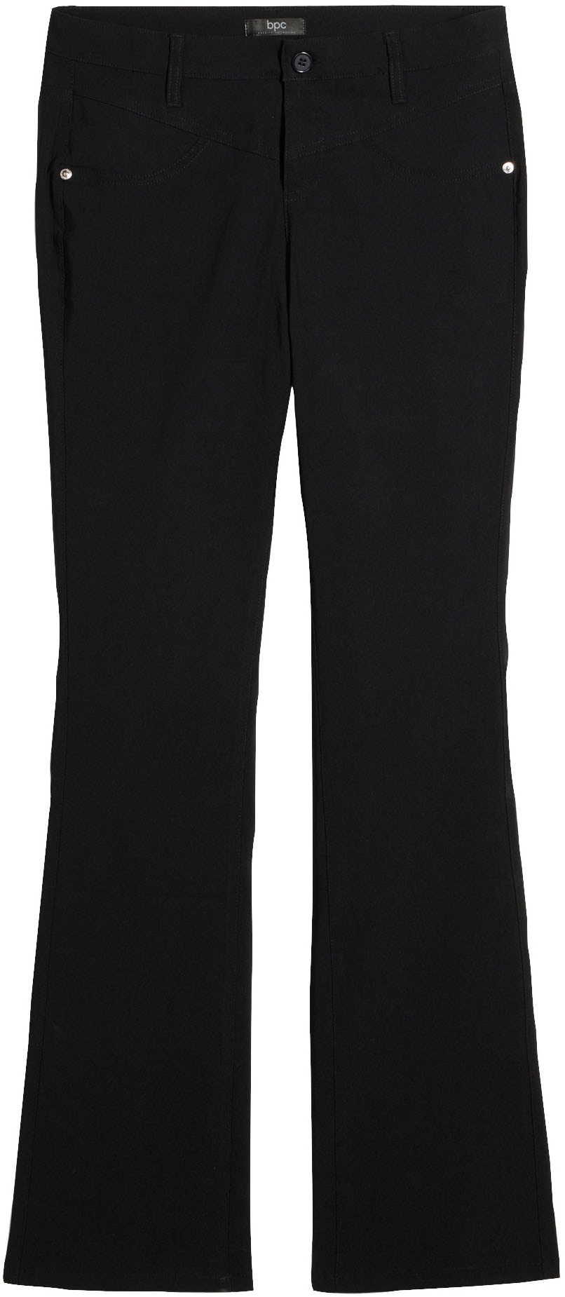 bonprix Stretch-Hose  aus Viskose, mit Bootcut-Design, Regular Fit, mit Gürtelschlaufen