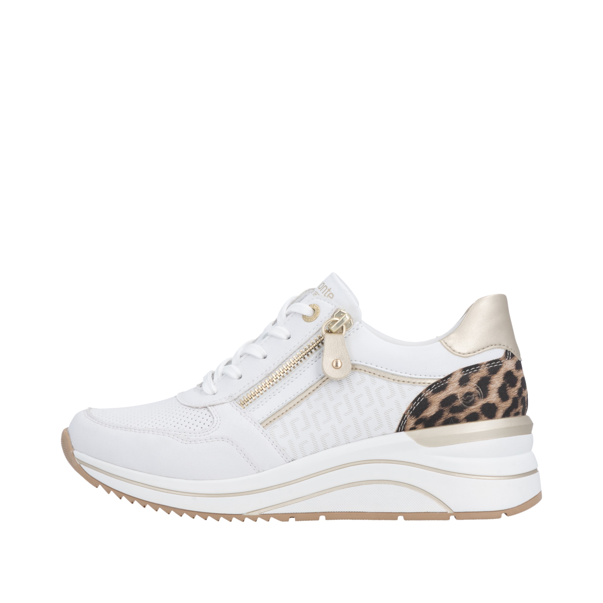 Remonte Baskets compensées  Chaussure de loisir, chaussure basse, à lacets avec fermeture éclair latérale