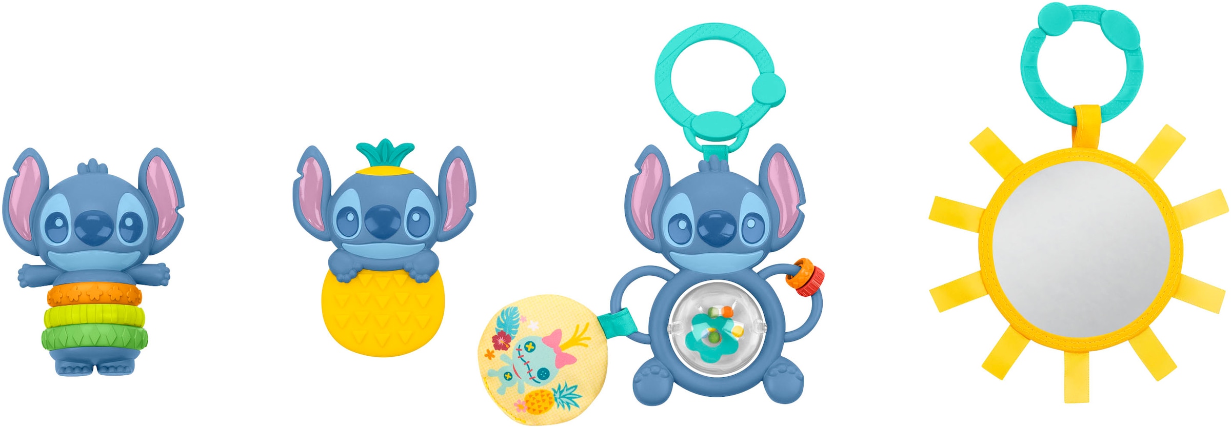 Bright Starts Greifspielzeug »Geschenkset Stitch Tropical Treasures«