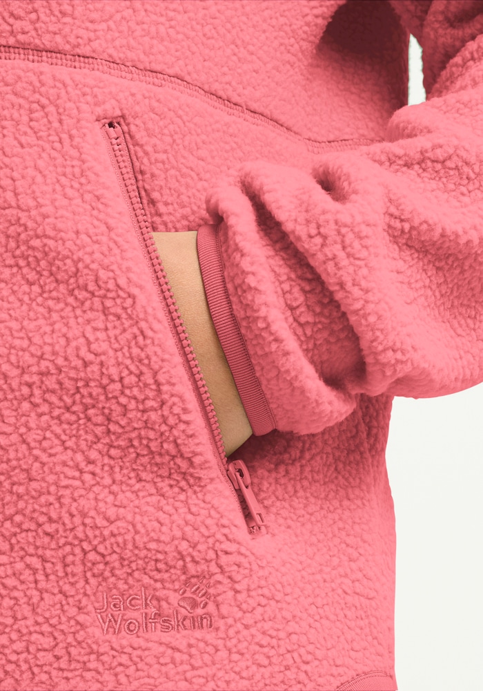 Jack Wolfskin Veste polaire »LITE CURL FZ W« atmungsaktives Material, elastische Kanten, Reissverschlusstaschen