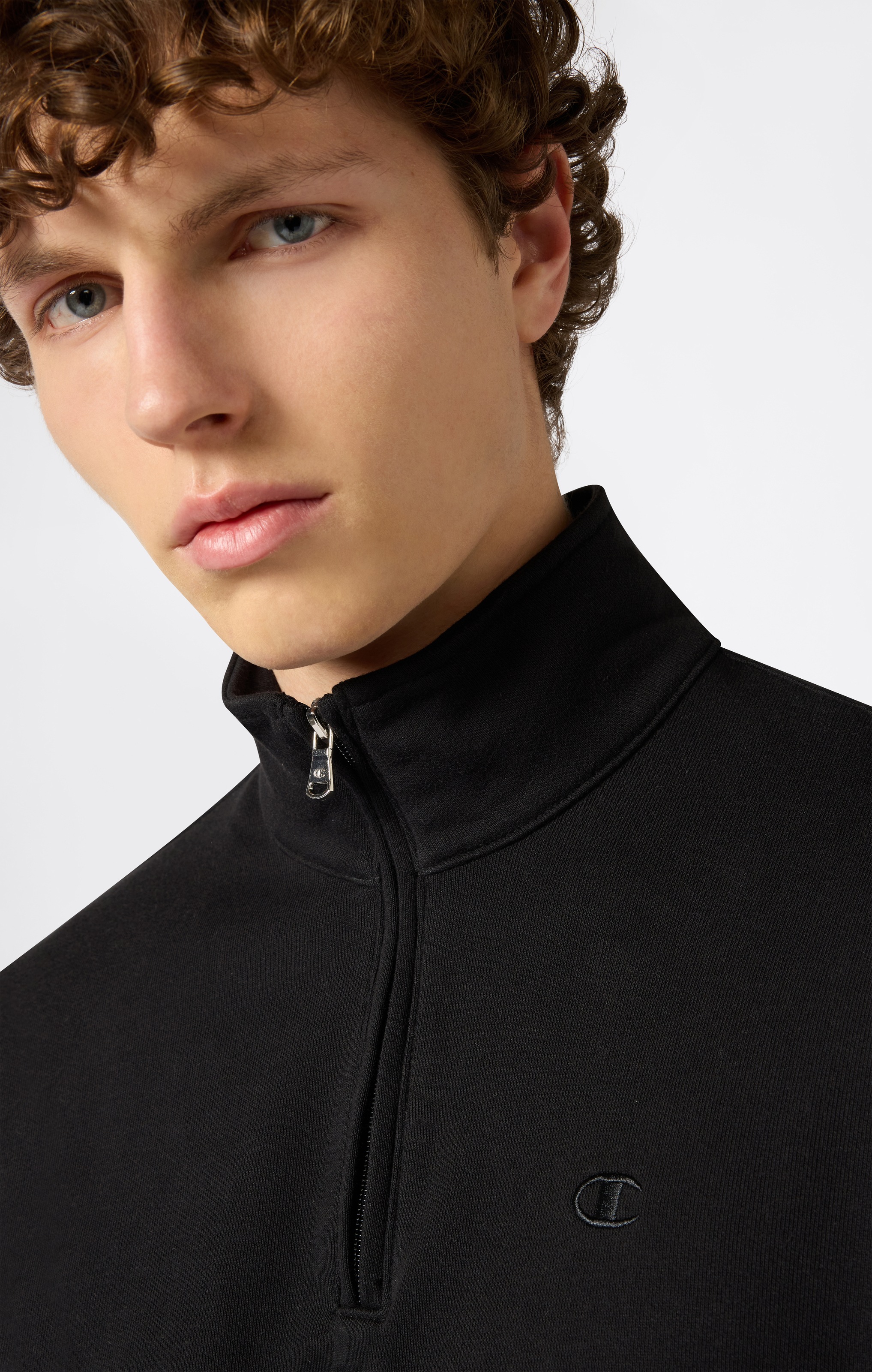 Champion Sweat-shirt »ICONS TONAL Half Zip Sweatshirt«, Avec fermeture éclair mi-longue, en coton et polyester, longueur normale
