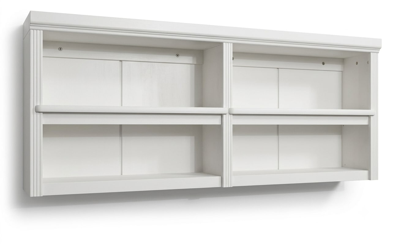 GOODproduct Wandregal »Soeren« B/T/H: 158/29/67 cm,  aus massiver Kiefer, 4 offene Fächer, FSC®-zertifiziert
