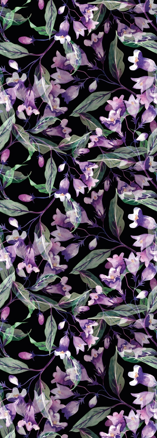 Image of queence Vinyltapete "Günes" Motiv bedruckt botanisch floral gemustert natürlich glatt 90x250cm, selbstklebend, kinderleichte Anbringung, Sticker