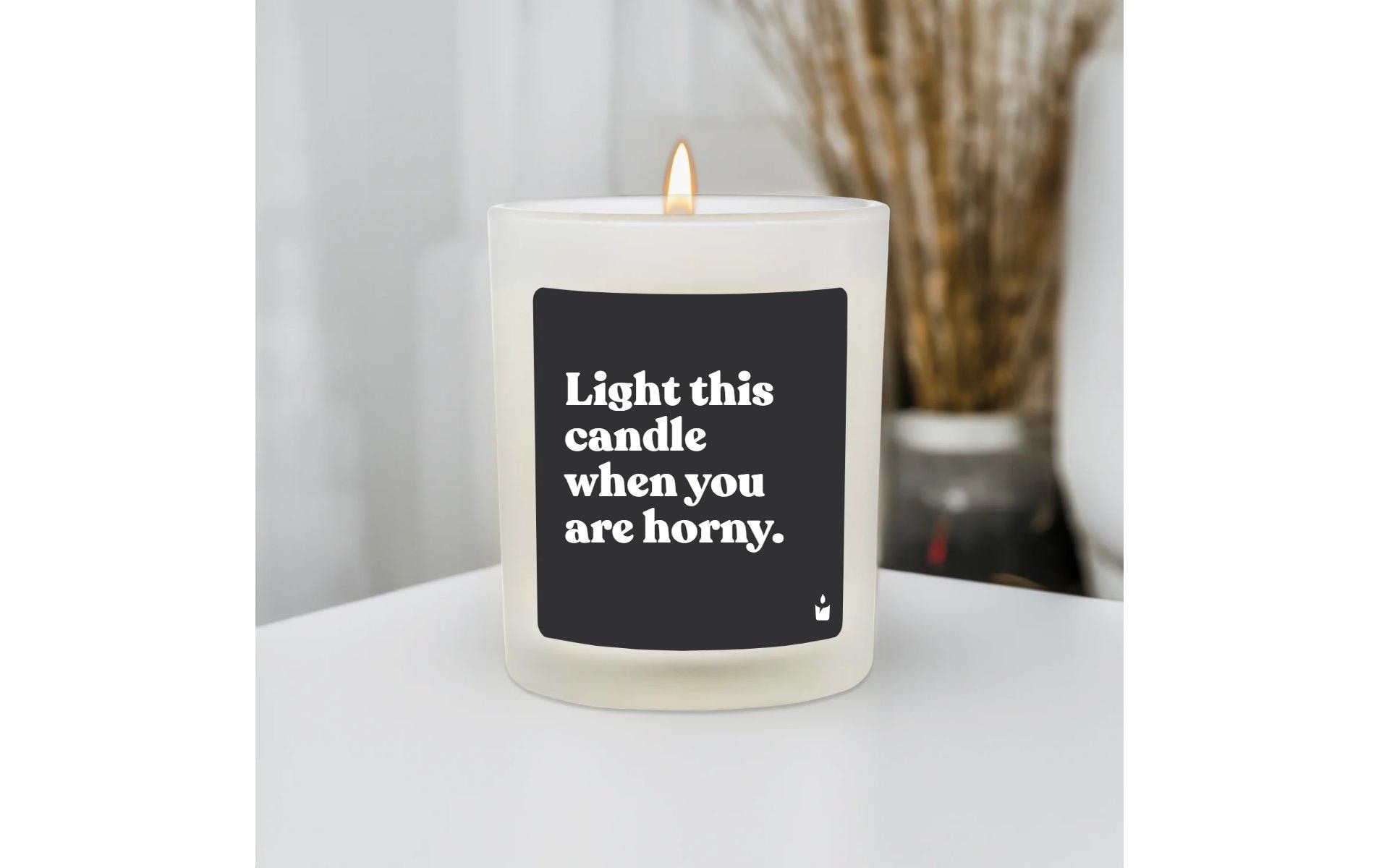   Duftkerze »ChattyCandles Light this candle when you are horny 6,7 x 8 cm«