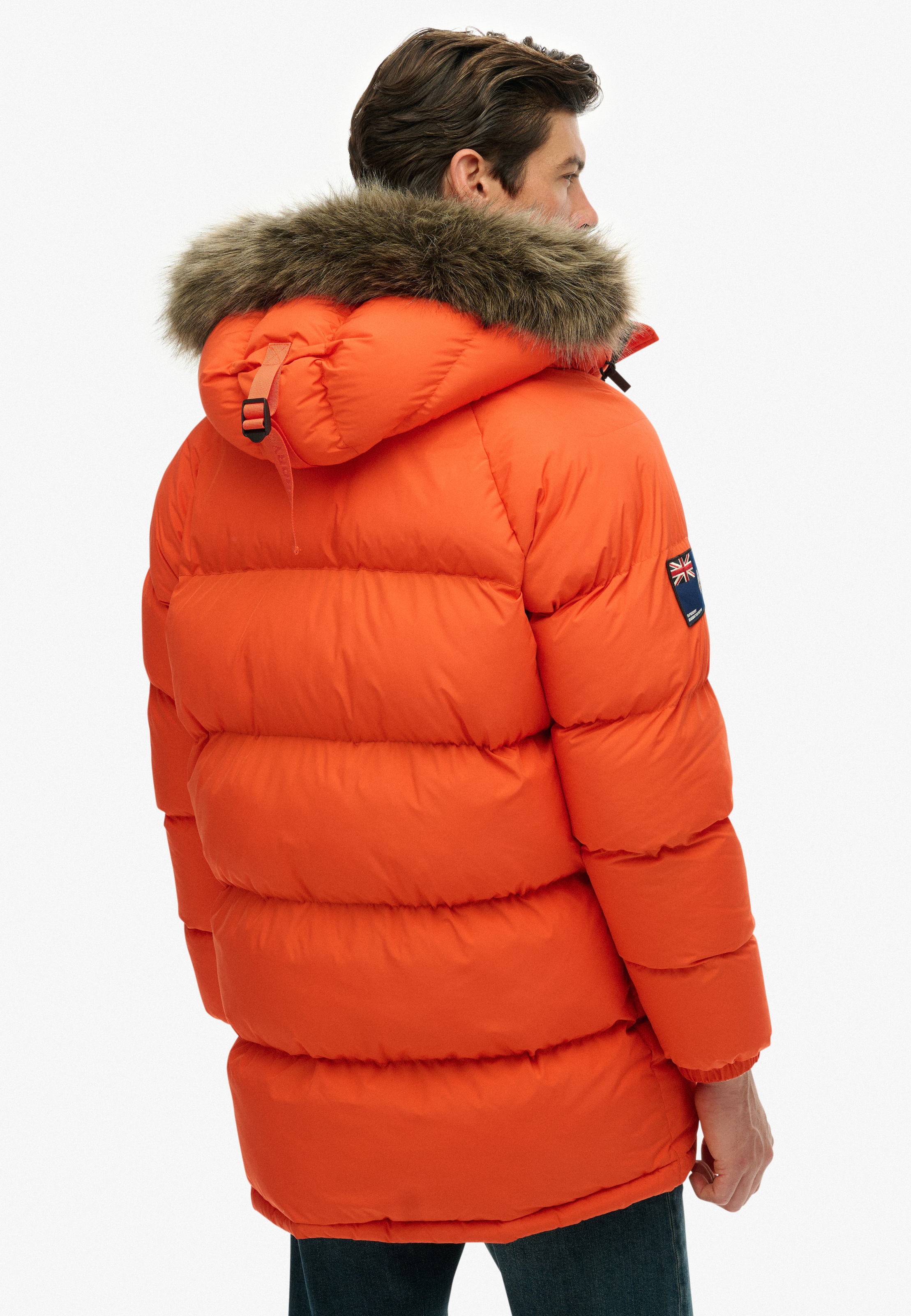 Superdry Veste matelassée »EVEREST LONGLINE BAFFLED PARKA« mit Kapuze