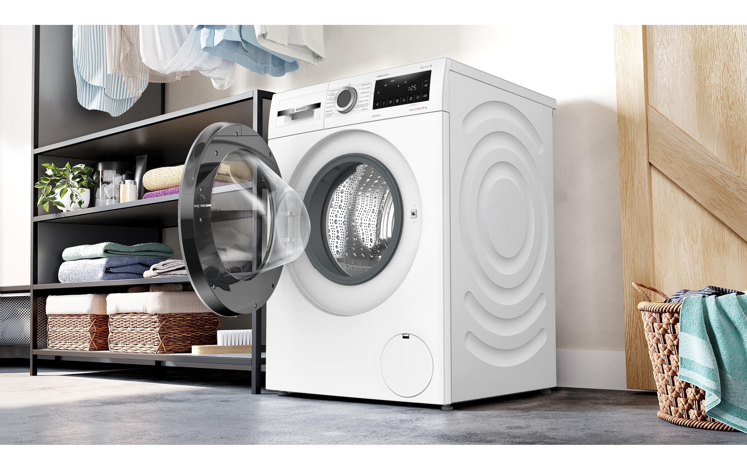 BOSCH Waschtrockner »Serie 6 WNG24402CH 9 kg / 6 kg« 9 kg /6 kg 70 dB(A)