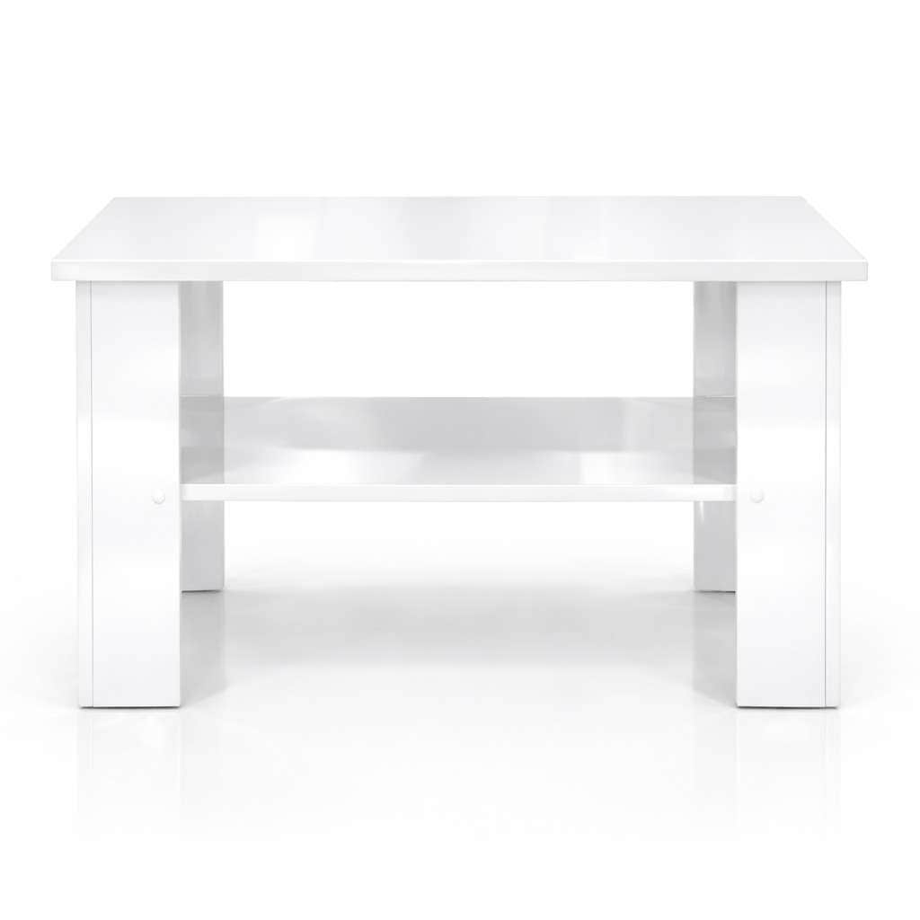 GOODproduct Couchtisch »CT 2 Wohnzimmertisch, Sofatisch, Beistelltisch, Kaffeetisch« Mit Ablage, quadratisch/rechteckig, weiss Hochglanz oder Sonoma-Dekor