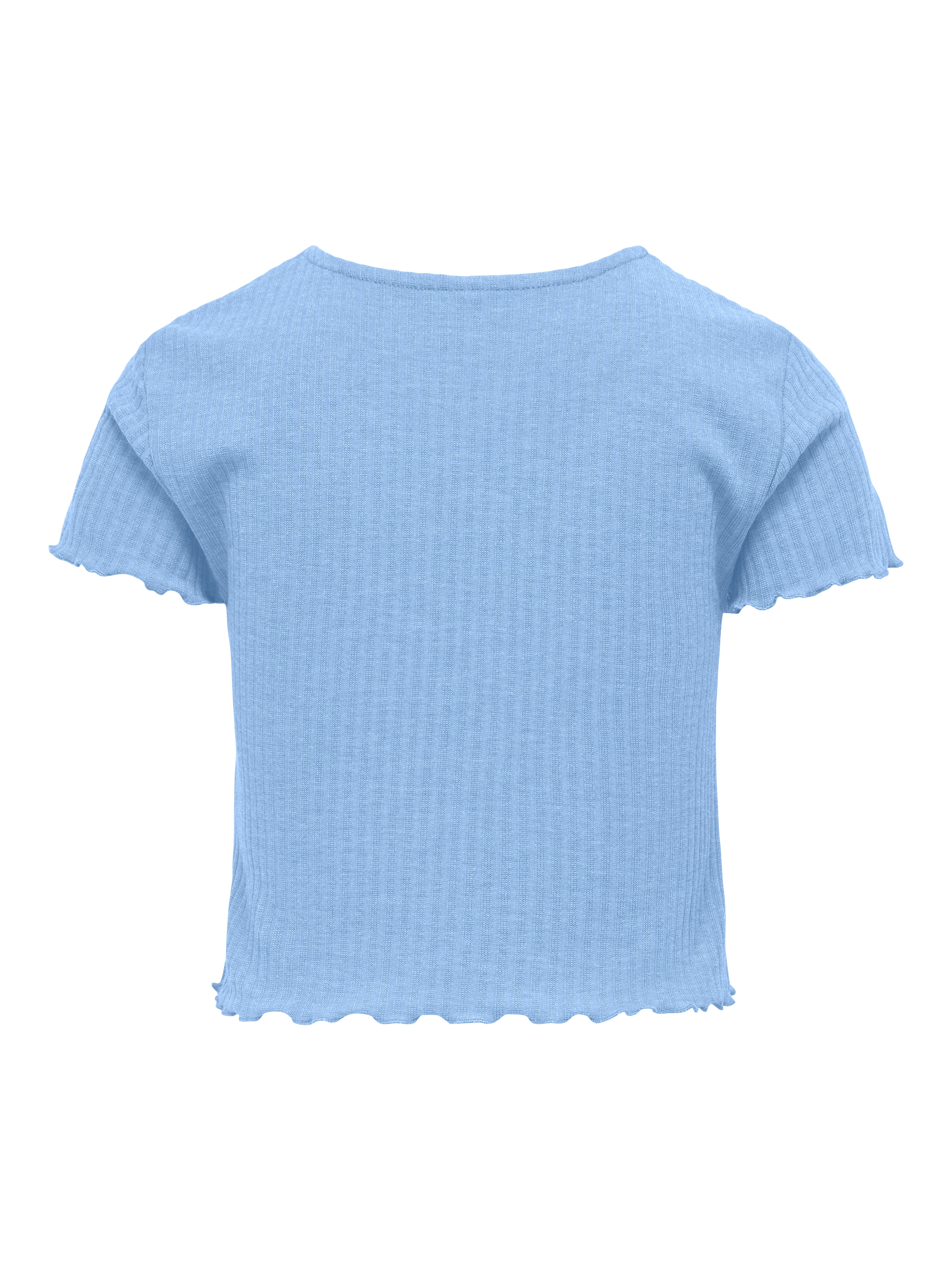 KIDS ONLY T-Shirt »KOGNELLA S/S O-NECK TOP NOOS JRS« mit süsser Wellenkante