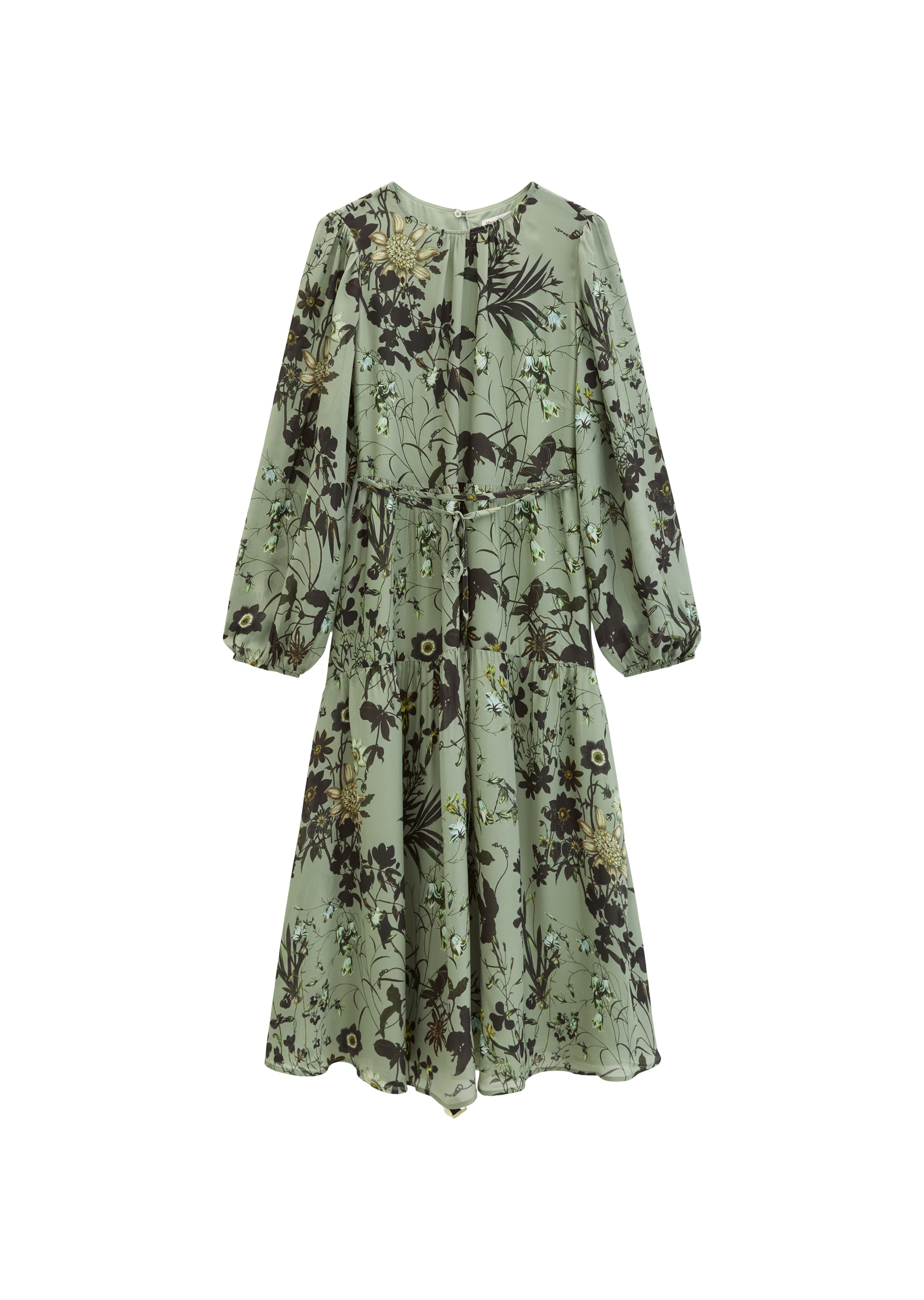 Marc O'Polo Robe midi regular aus fliessendem Viskose-Crêpe