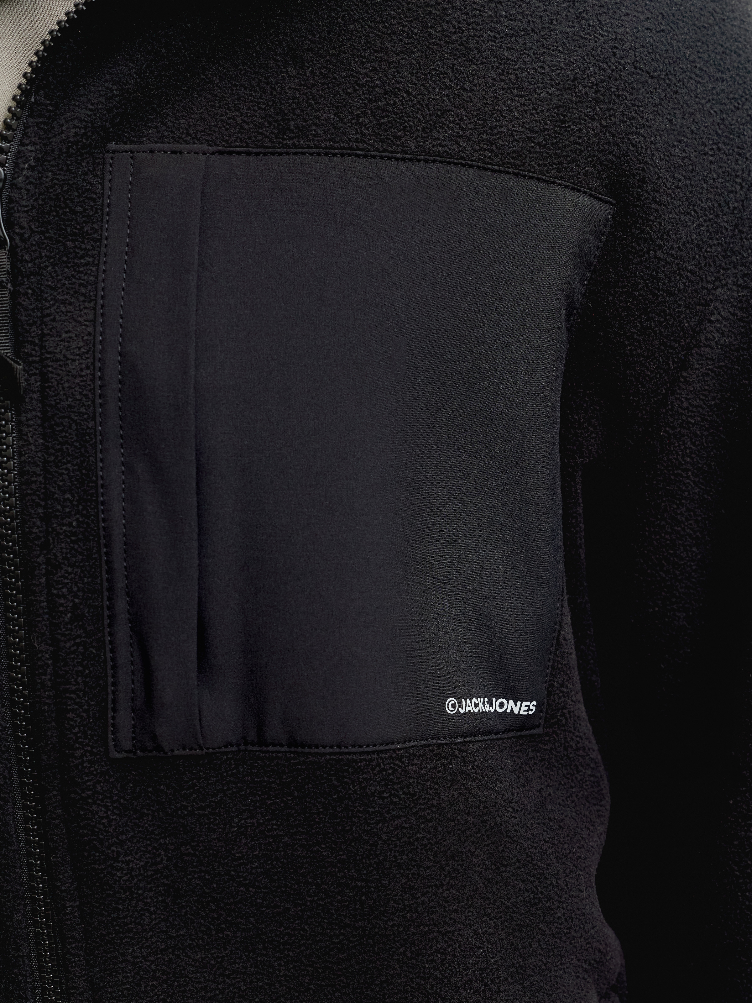 Jack & Jones Veste polaire »JJEMASON FLEECE SN« fibre synthétique, coupe régulière