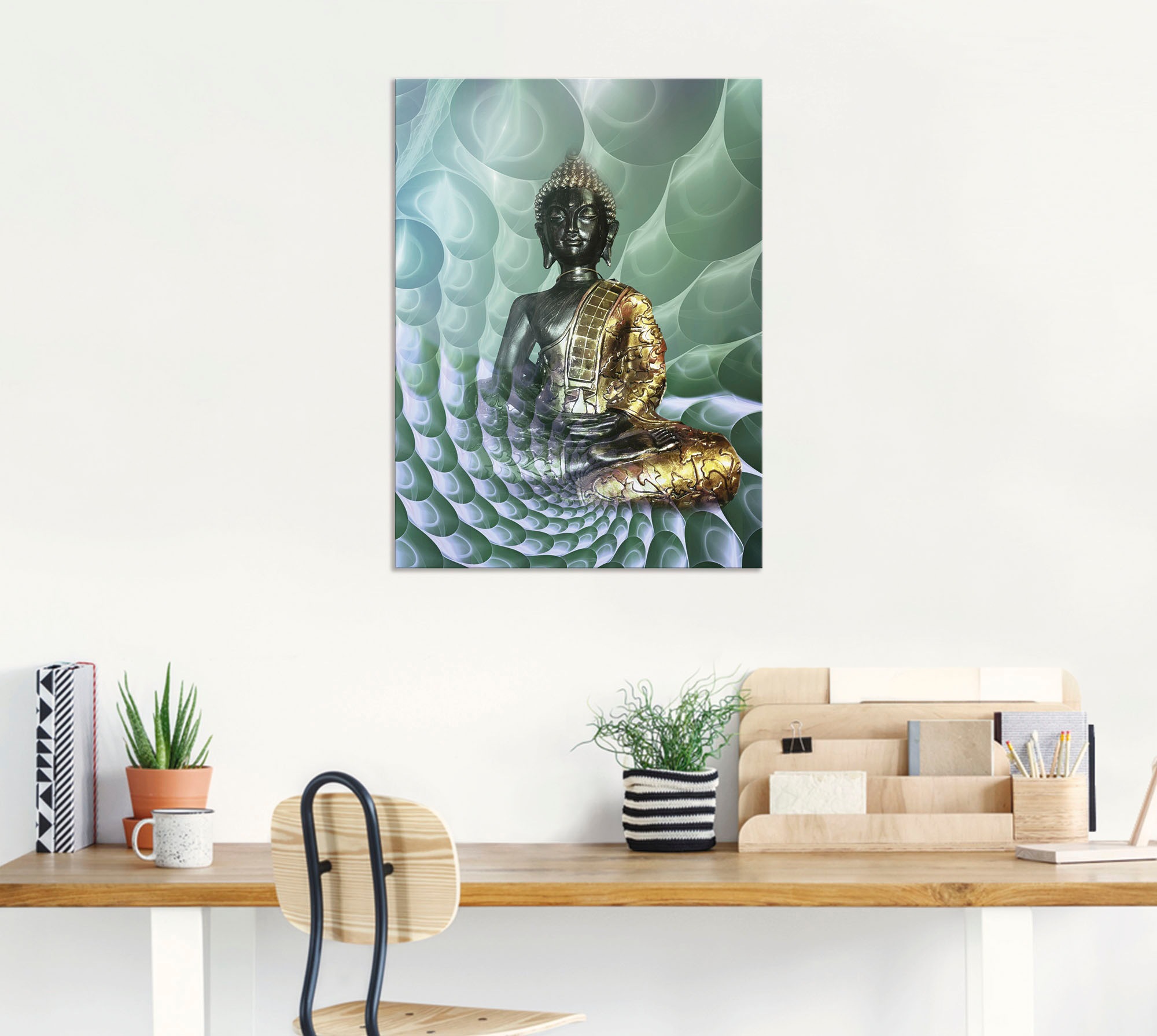 Artland Wandbild »Buddhas Traumwelt CB«, Religion, (1 St.), als Alubild, Outdoorbild, Leinwandbild, Poster, Wandaufkleber