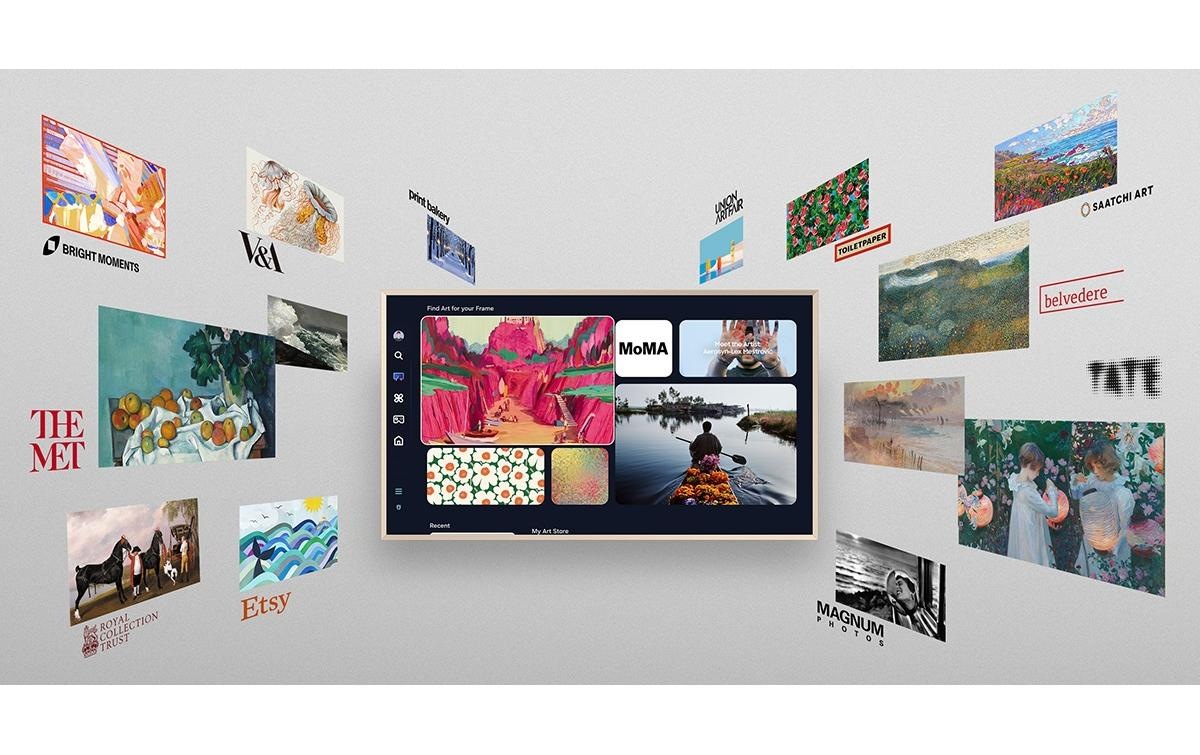 Samsung Téléviseur QLED »QE85LS03FW« 214 cm/85 ″