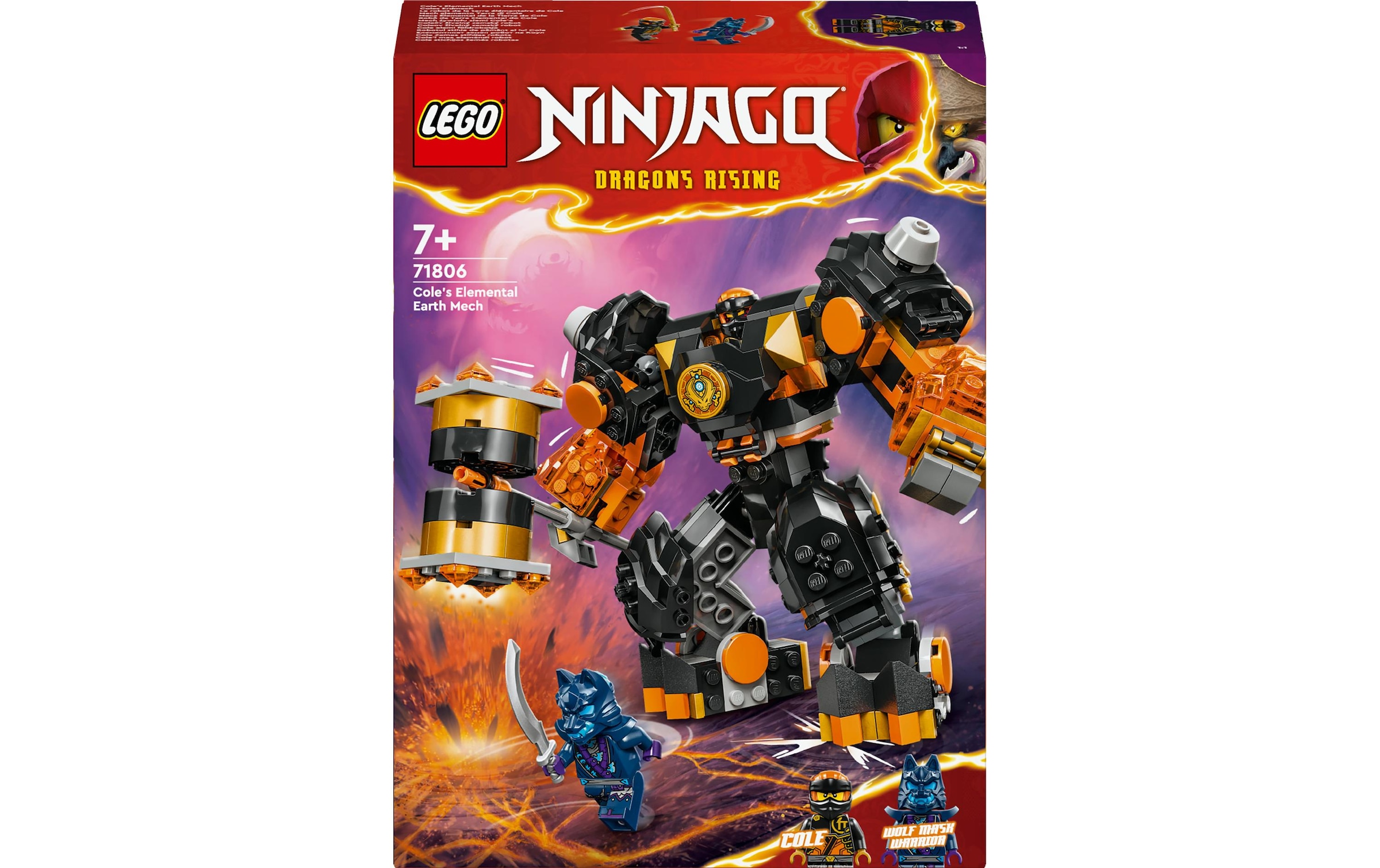 LEGO® Spielbausteine »Ninjago Coles Erdmech 71806«, (235 St.)