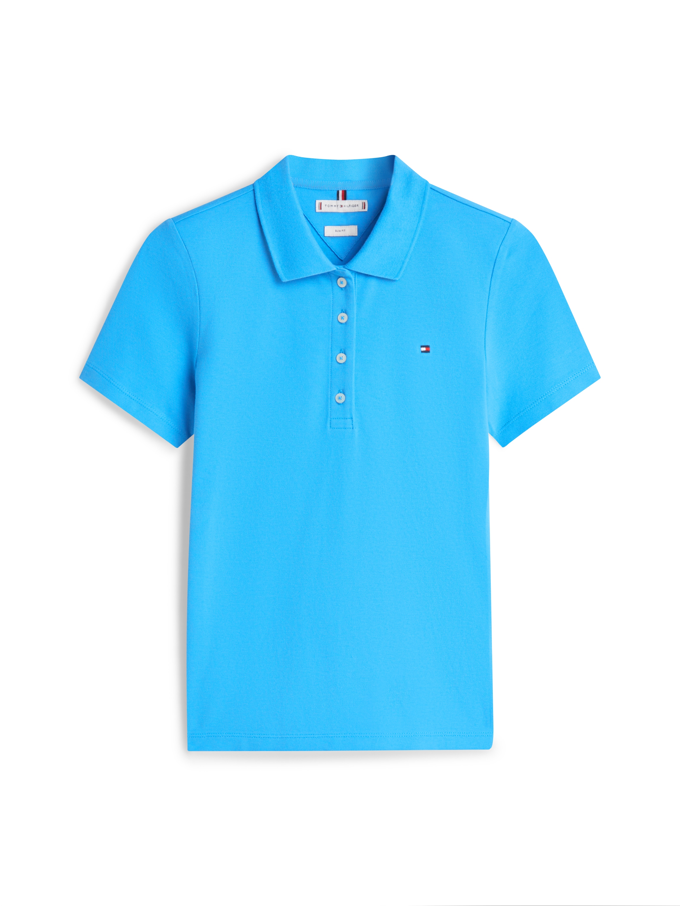 Tommy Hilfiger Polo »1985 Slim Fit Pique Premium« mit Logostickerei, mit Seitenschlitzen