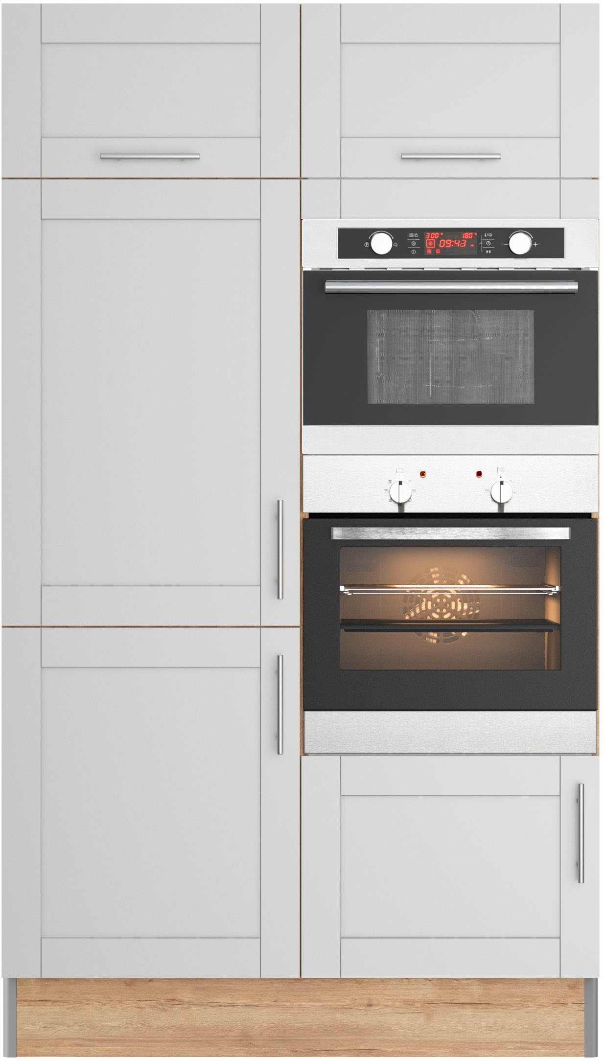 KOCHSTATION Küche »KS-Ahus, Hochschrankmodul«, Breite 120 cm,wahlweise mit E-Geräten,Soft-Close-Funktion