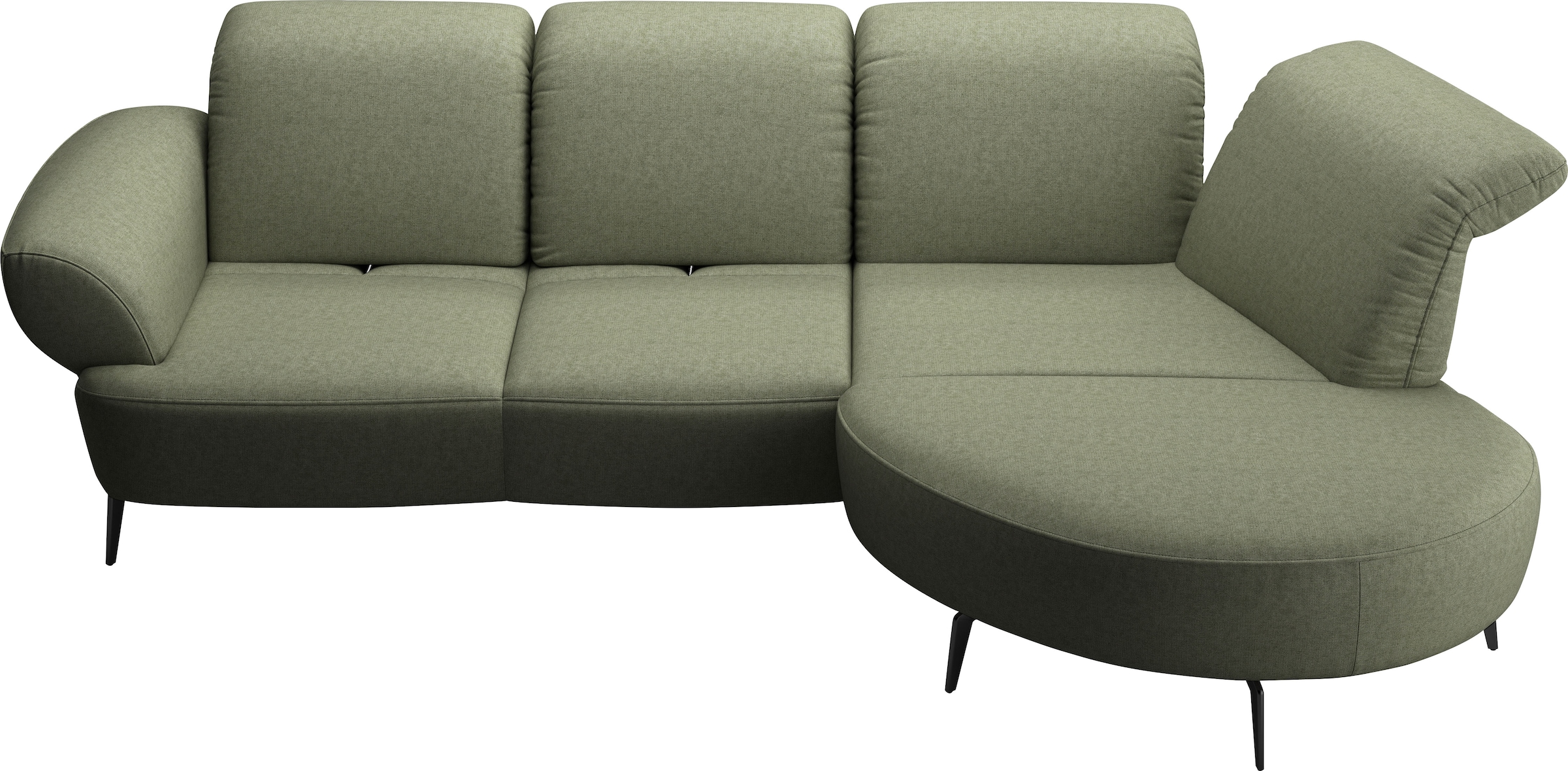 sit&more Ecksofa »Dance, L-Form, inkl. Sitztiefenverstellung« inkl. Click&Seat, optional mit Kopfteilverstellung