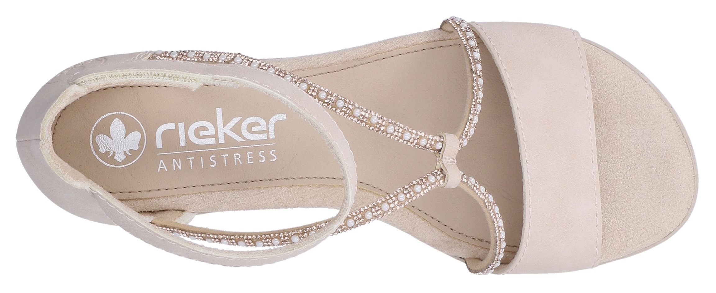 Rieker Sandalette  Sommerschuh, Sandale, Blockabsatz, mit praktischem Klettverschluss
