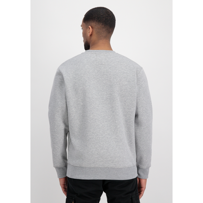 Alpha Industries , Sweater »Basic Sweatshirt Rubber ML« , grau , XS , Brushed Fleece Stoff