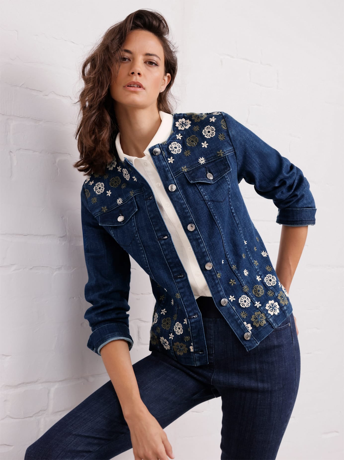 Image of CREATION L PREMIUM Jeansblazer "Lyocell-Mix-Jeans-Blazer"