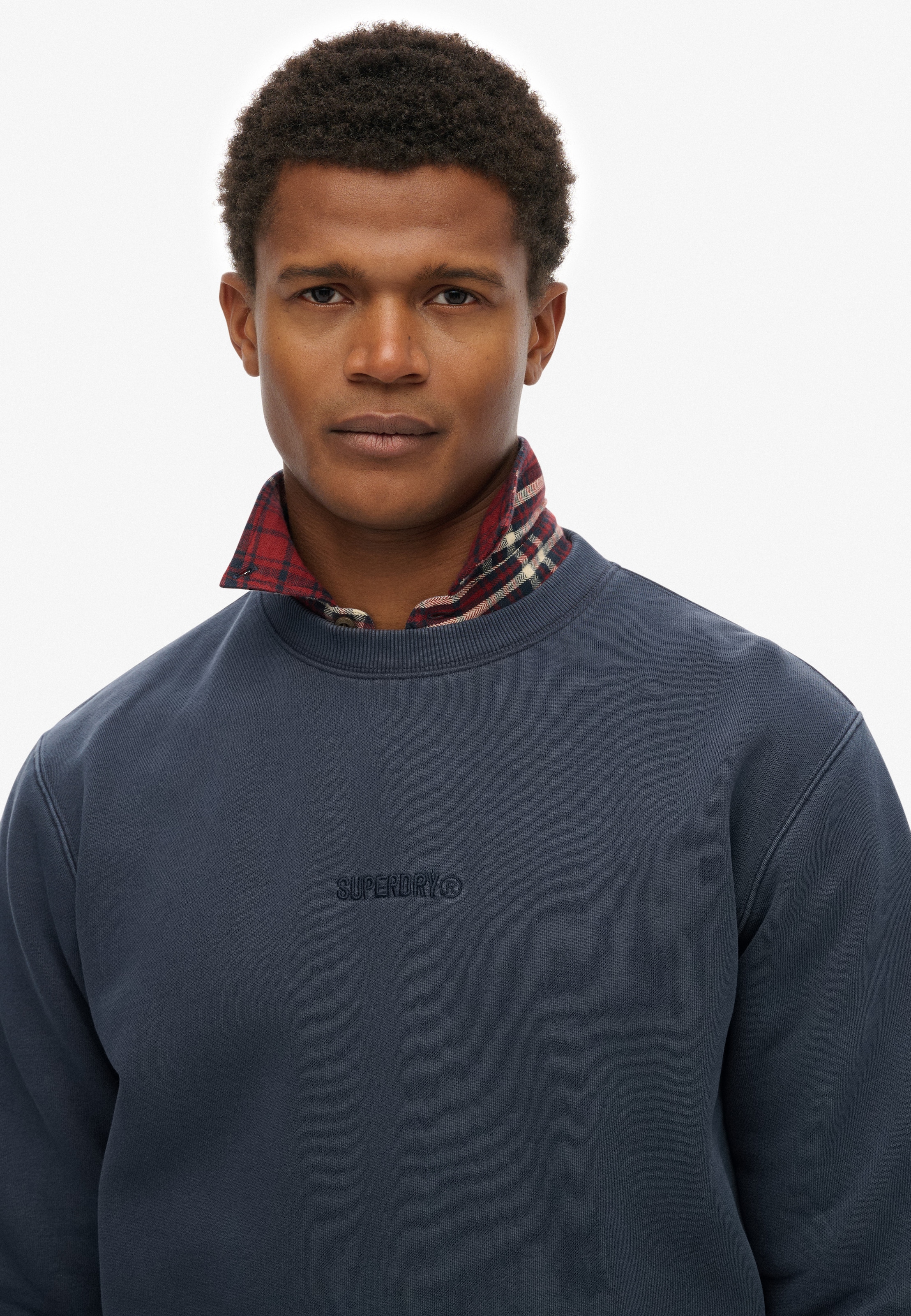 Superdry Sweatshirt »MICRO LOGO CREW«, aus Baumwolle und Polyester, Relaxed Fit, angeraute Sweatware
