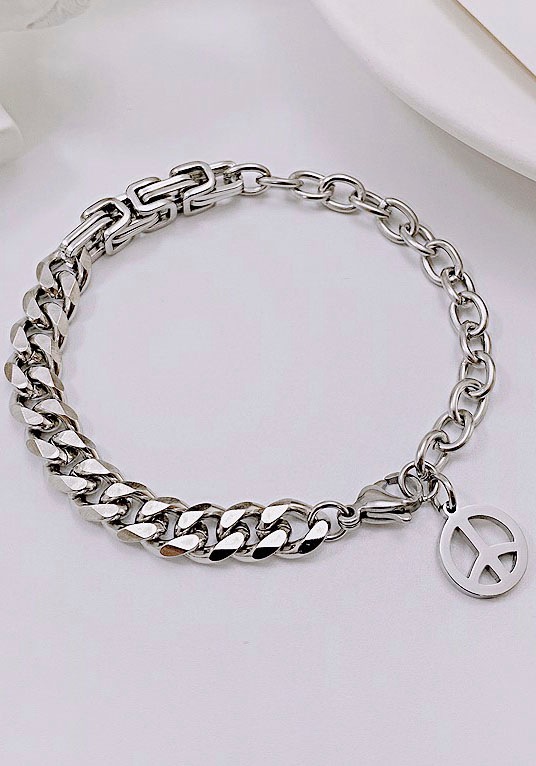 Firetti Edelstahlarmband "Schmuck Geschenk Peace, Frieden"