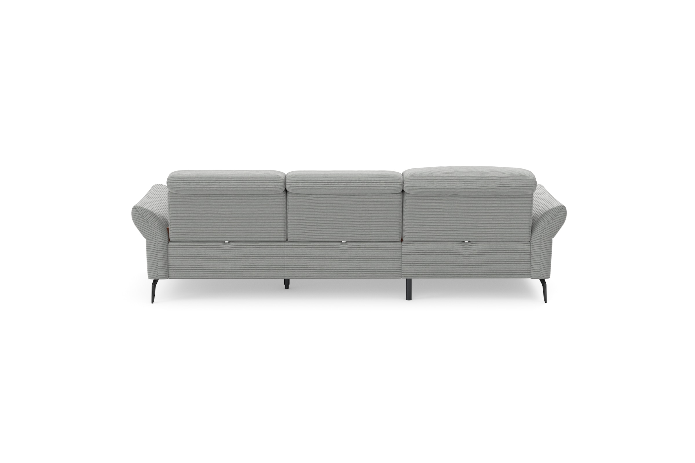 INOSIGN Ecksofa »Coco L-Form«, Sitztiefen-, Arm- und Kopfteilverstellung, Cord-Bezug, Fusshöhe 15 cm