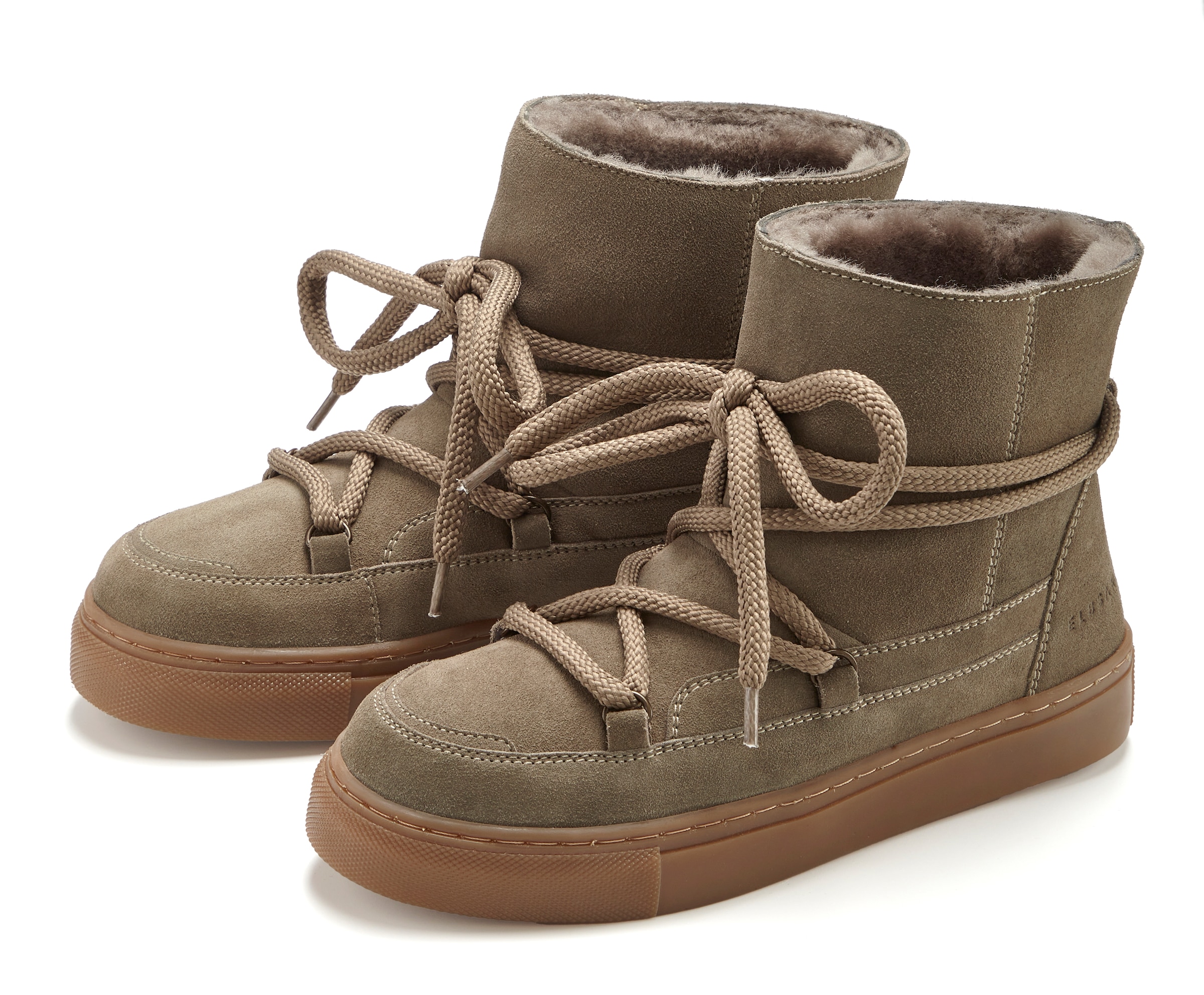 Image of Elbsand Stiefelette "Boots, Winterstiefelette, Winterboots, Stiefel, Lederstiefelette" aus Leder mit kuscheligem Lammfell