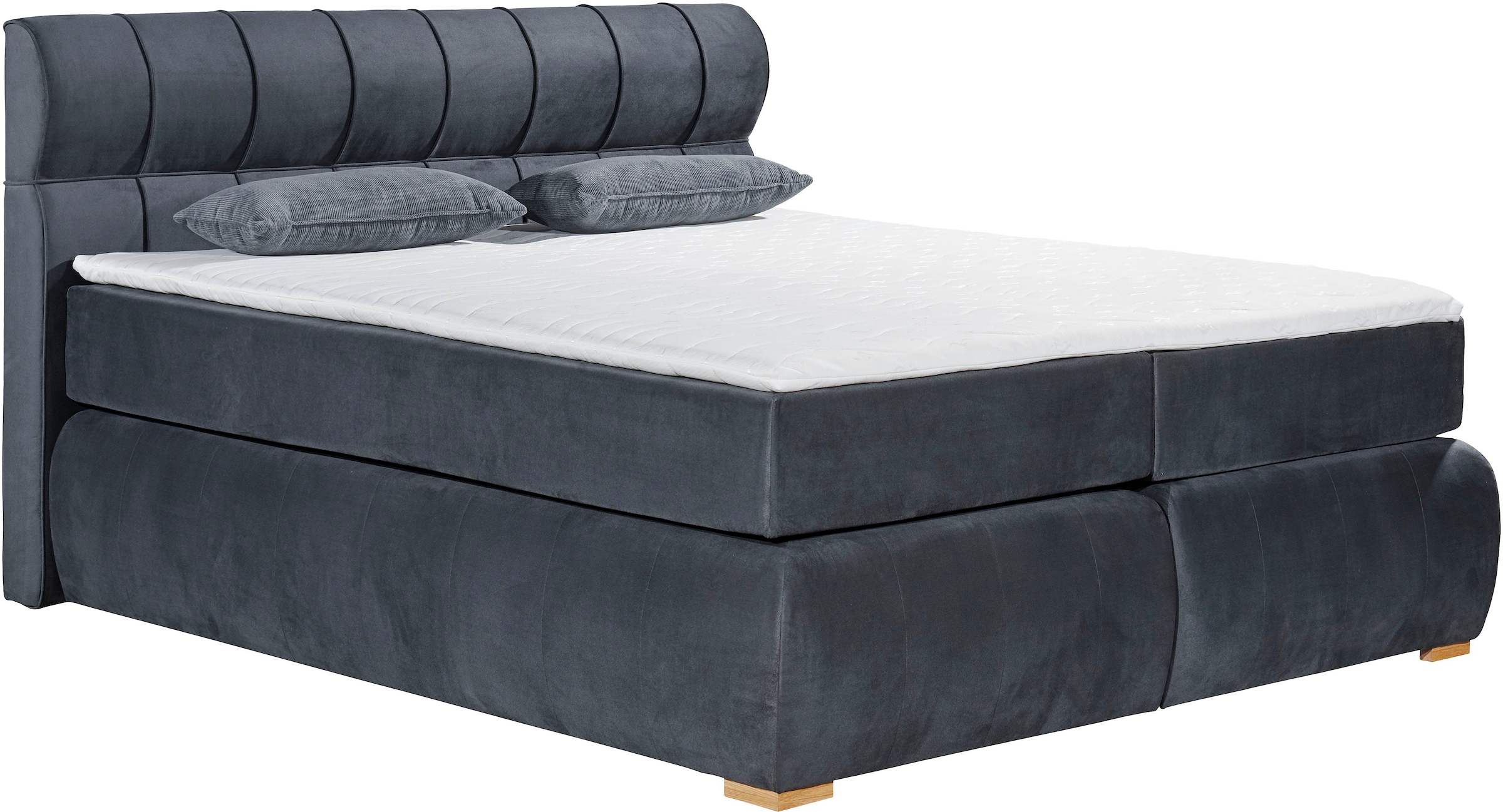 Places of Style Boxspringbett »Felicia«, in H4, inkl. Topper und Bettkasten
