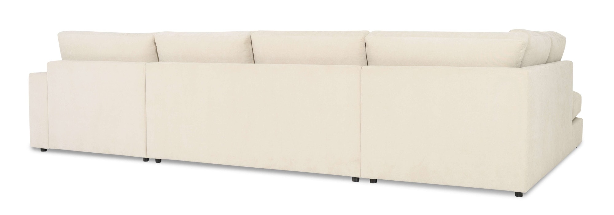 GOODproduct Wohnlandschaft »Nivette, weiches Chenille« Breite 386 cm, U-Form, bodentief, 6 Zierkissen inkl.