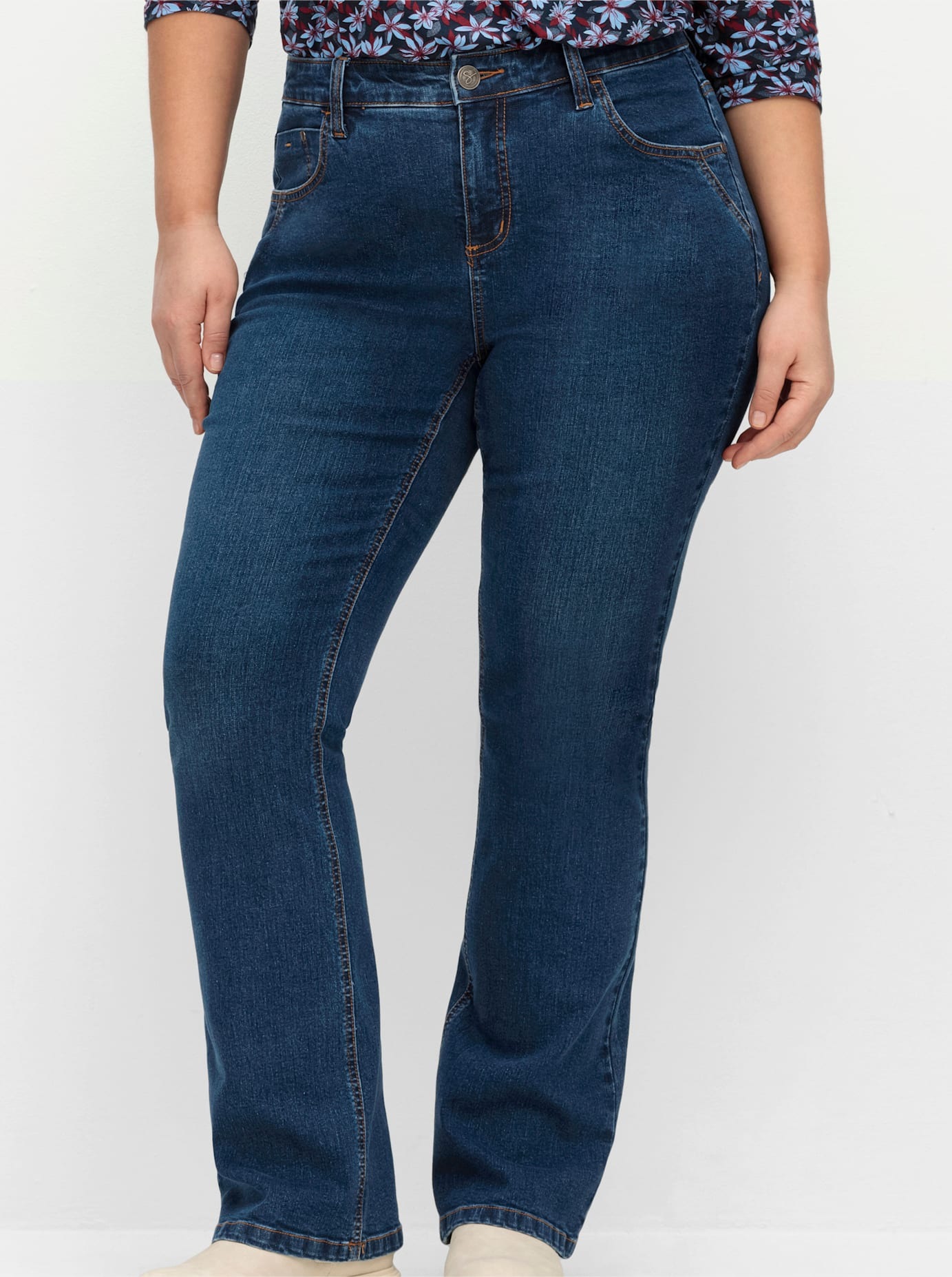 Sheego 3/4-Jeans, (1 tlg.)