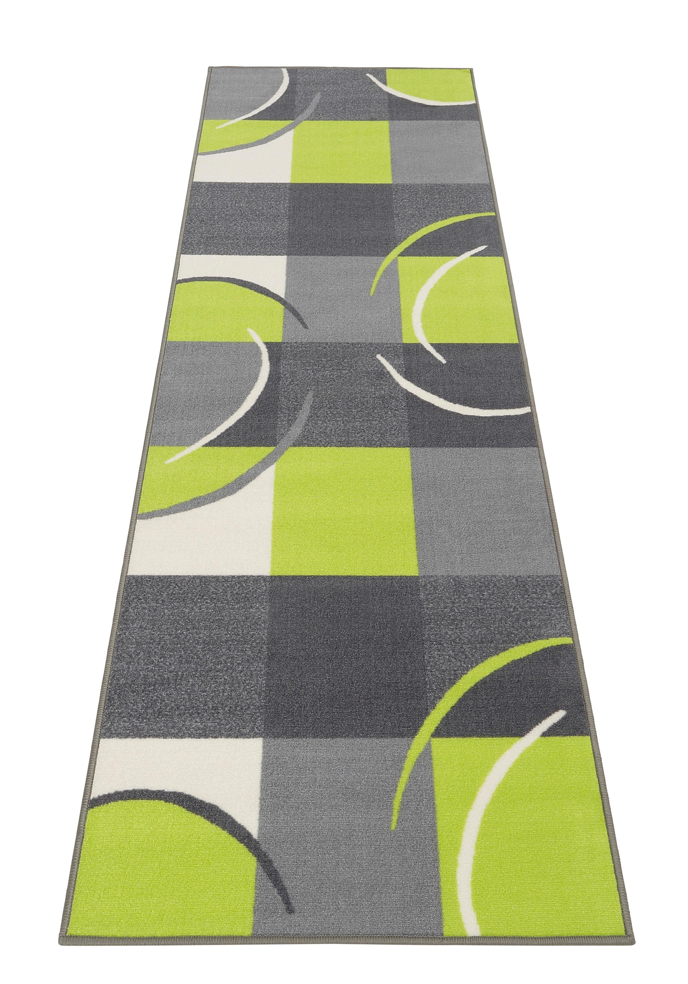 Image of THEKO Läufer »Marco«, rechteckig, 6 mm Höhe, Teppich-Läufer, Kurzflor, modernes kariertes Design, ideal im Flur & Schlafzimmer bei Ackermann Versand Schweiz