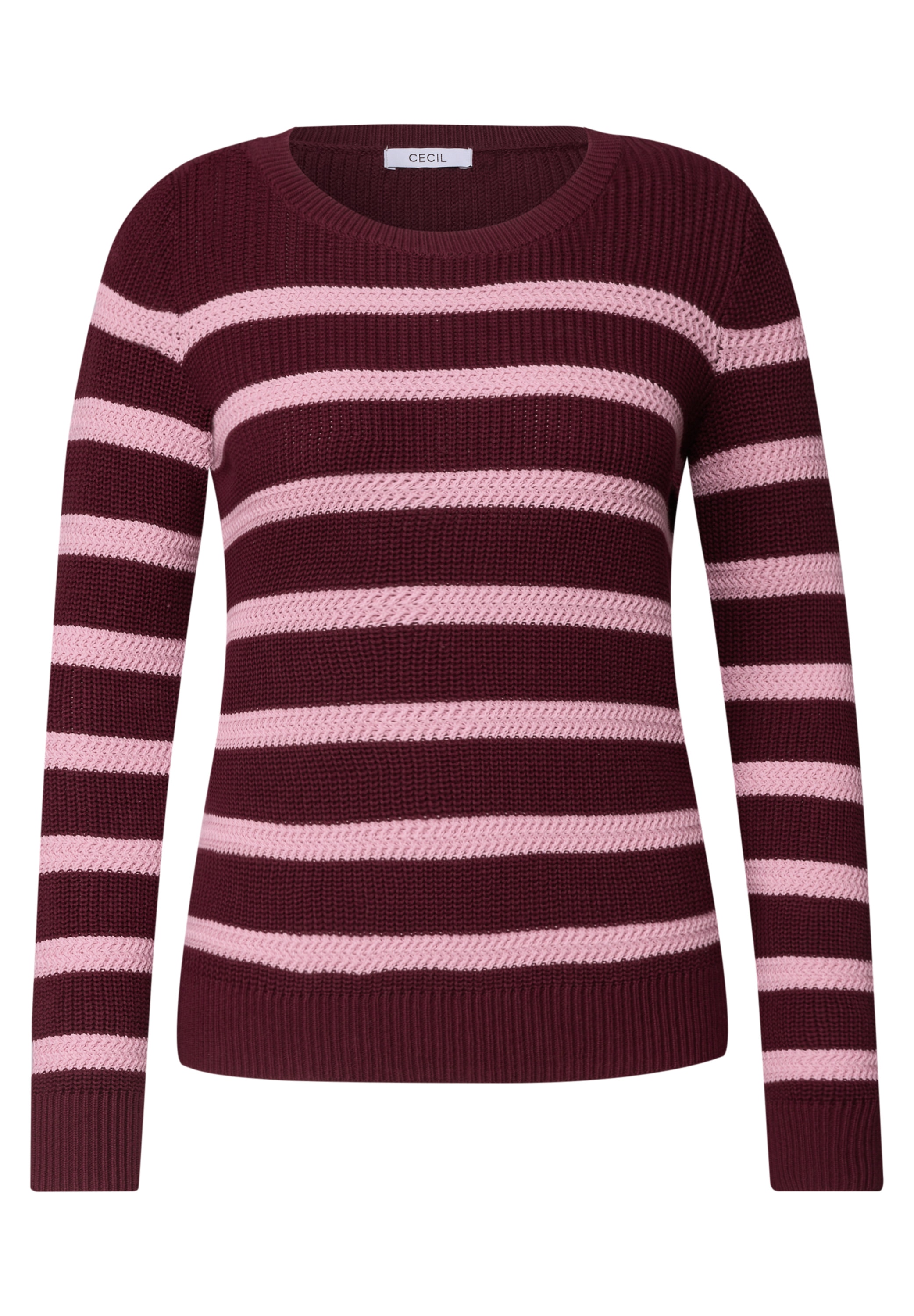 Image of Cecil Strickpullover mit Rundhals und Streifen 59,99 €