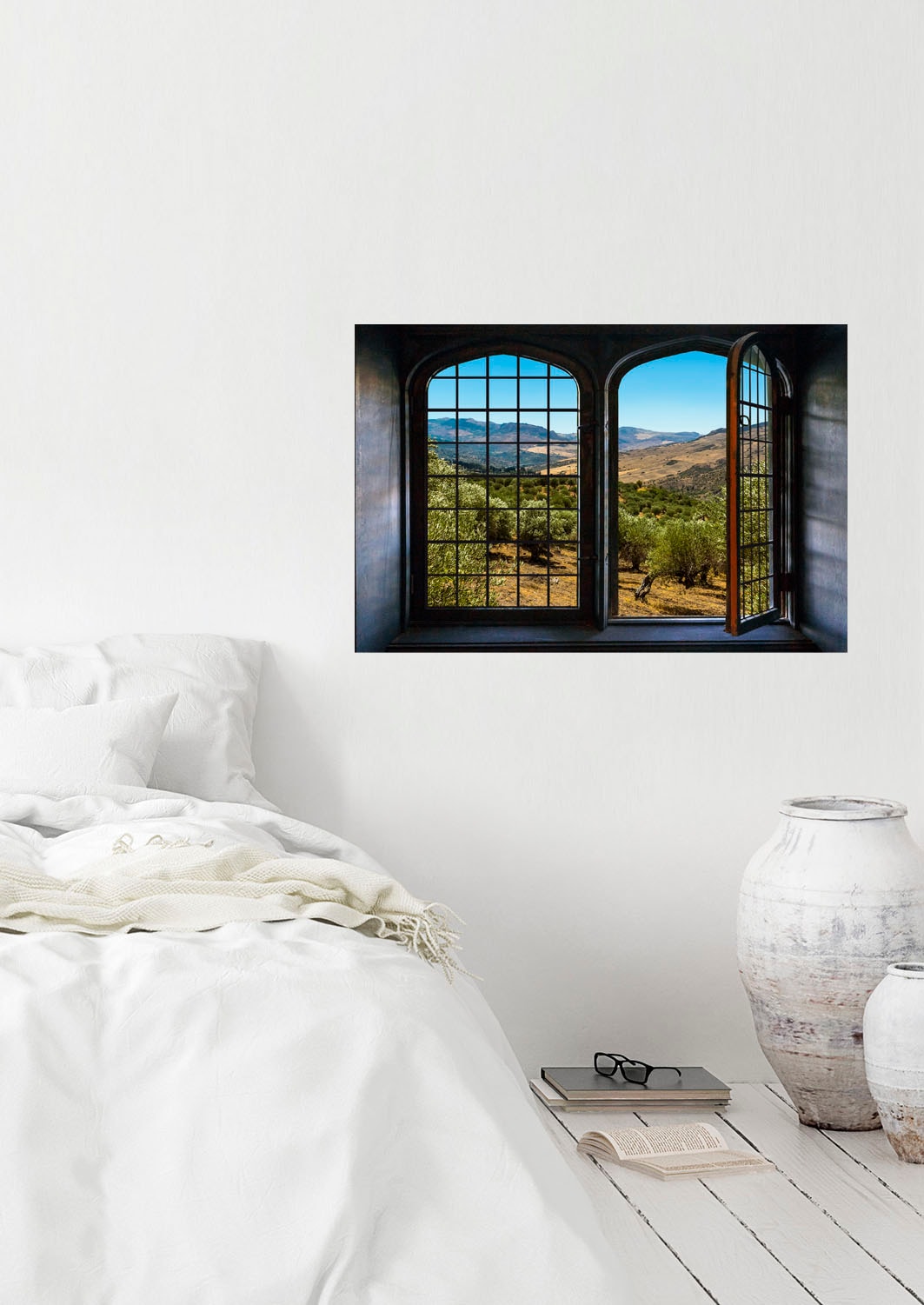 Image of queence Wandsticker "Olivenbäume" Wandsticker, Wandbild, selbstklebend, 3D, Fenster