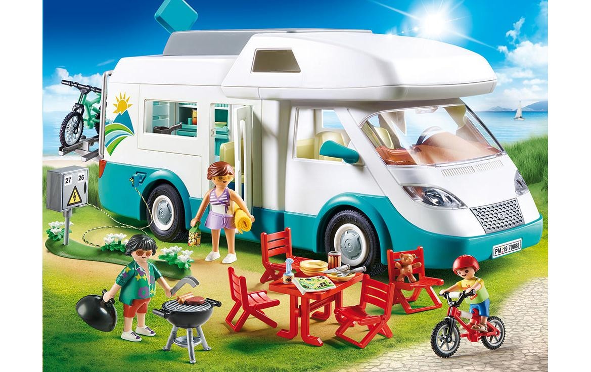 Playmobil® Spielbausteine »Family Fun Familien-Wohnmobil 70088«, (135 St.)
