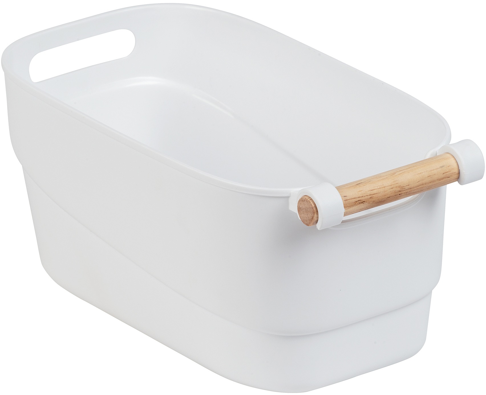 Image of WENKO Aufbewahrungsbox, Kunsttoff, mit Holzgriff bei Ackermann Versand Schweiz