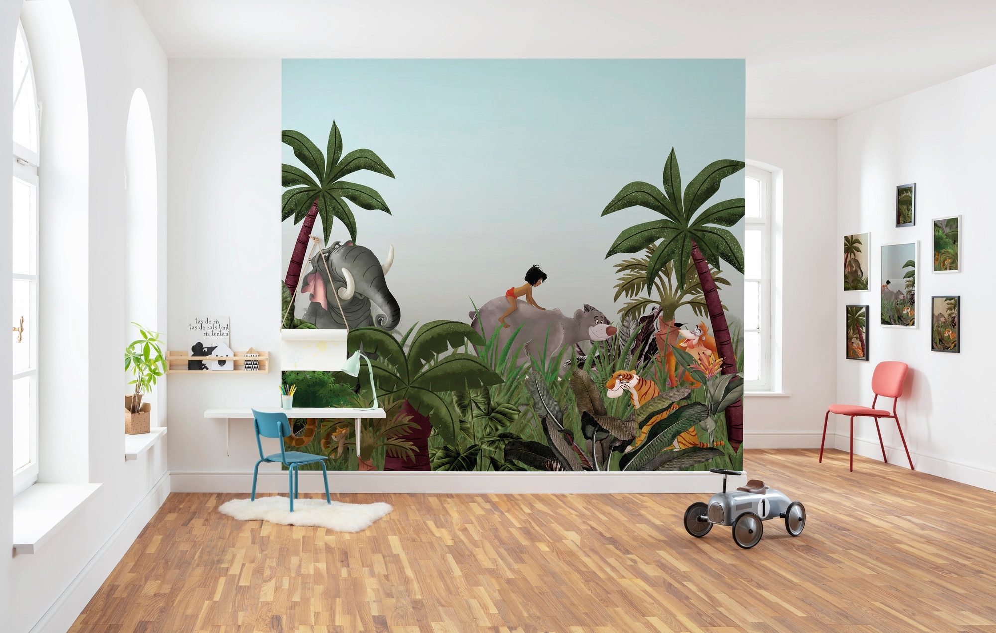 Komar Vliestapete »Digitaldruck Vlies - Jungle Book - Grösse 300 x 280 cm«, bedruckt, Kinderzimmer