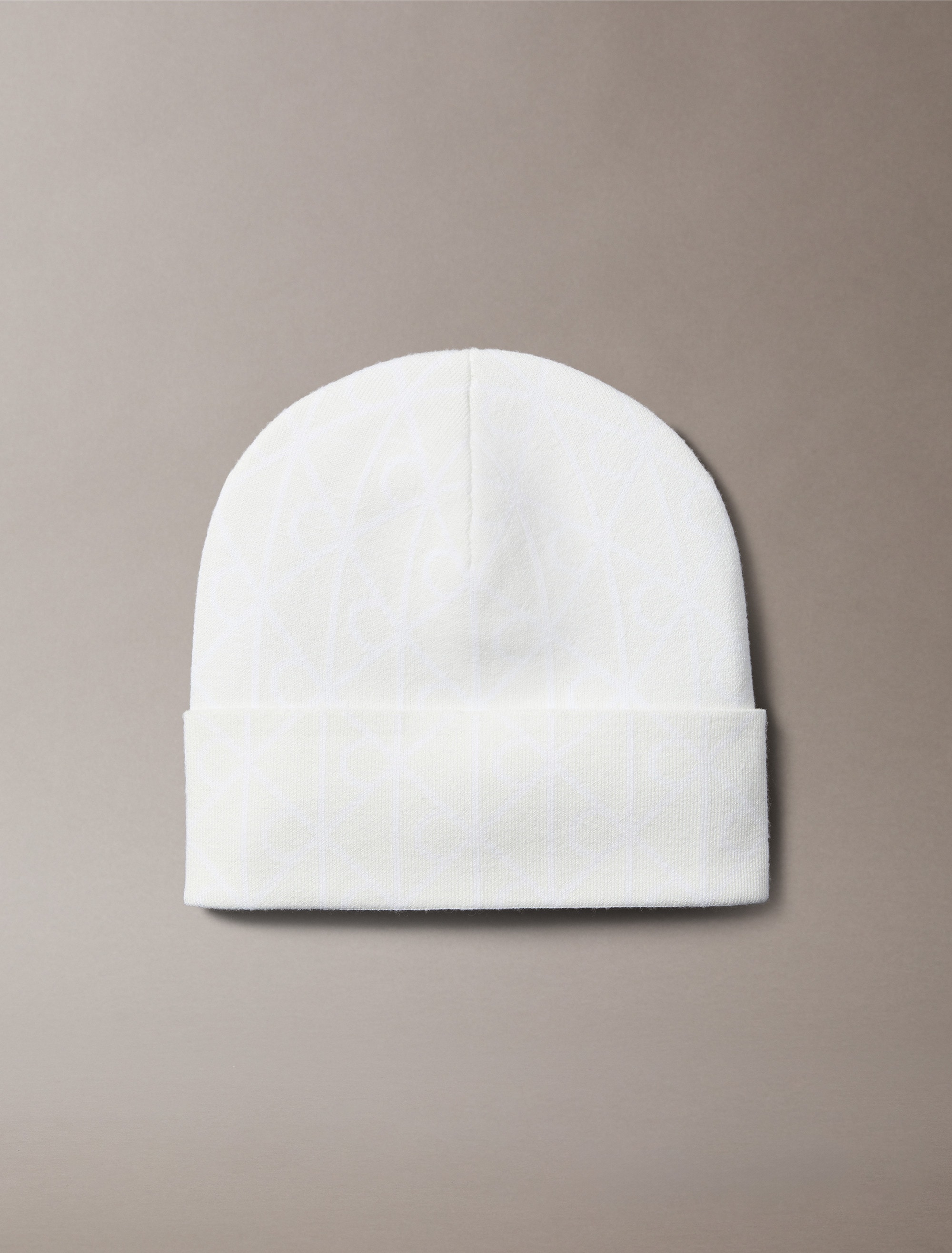 Calvin Klein Strickmütze »AOP JCQ FINE RIB BEANIE« Perfekt für den Alltag