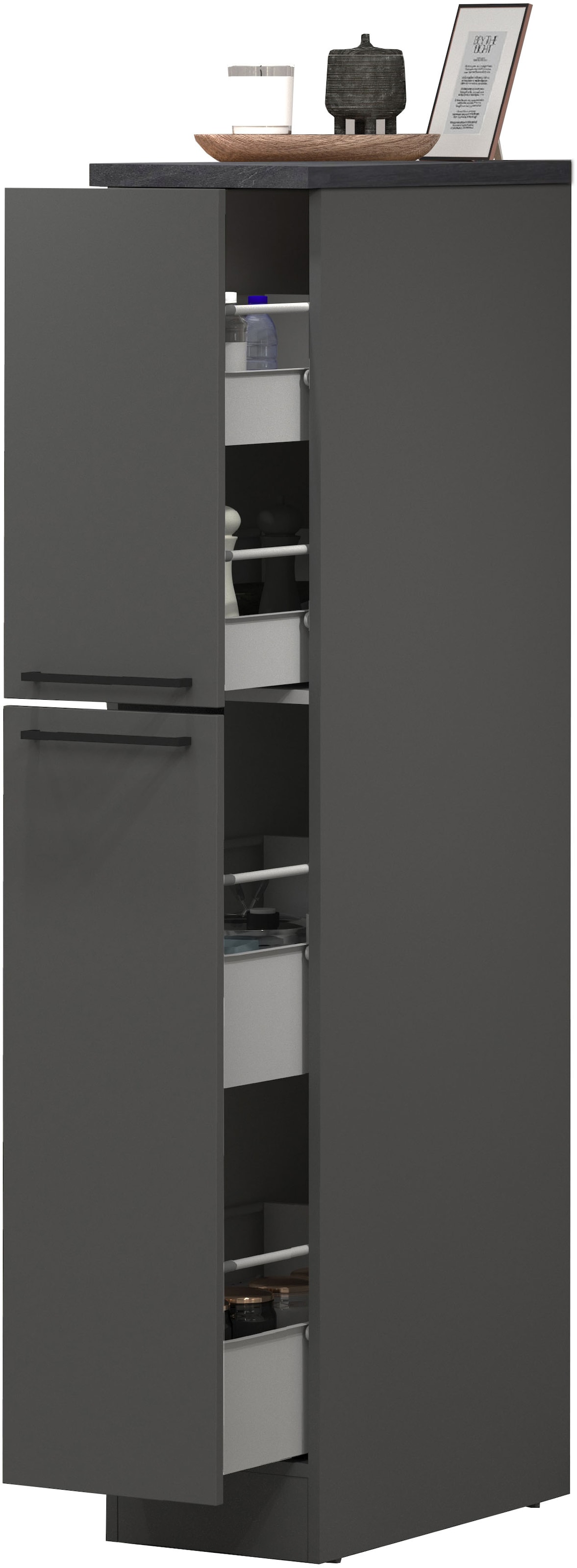 KOCHSTATION Armoire à pharmacie »KS-Sole« Breite 30 cm, 2 Auszüge, 4 Fächer