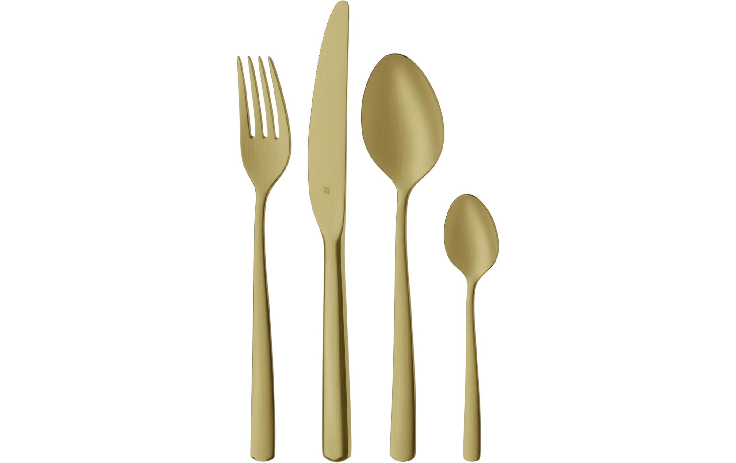 WMF Set de couverts »Boston in edler Optik, ergonomische Haptik, Messer mit Wellenschliff« optimale Schärfe, rostfrei, edel, hochwertiger Besteckkasten