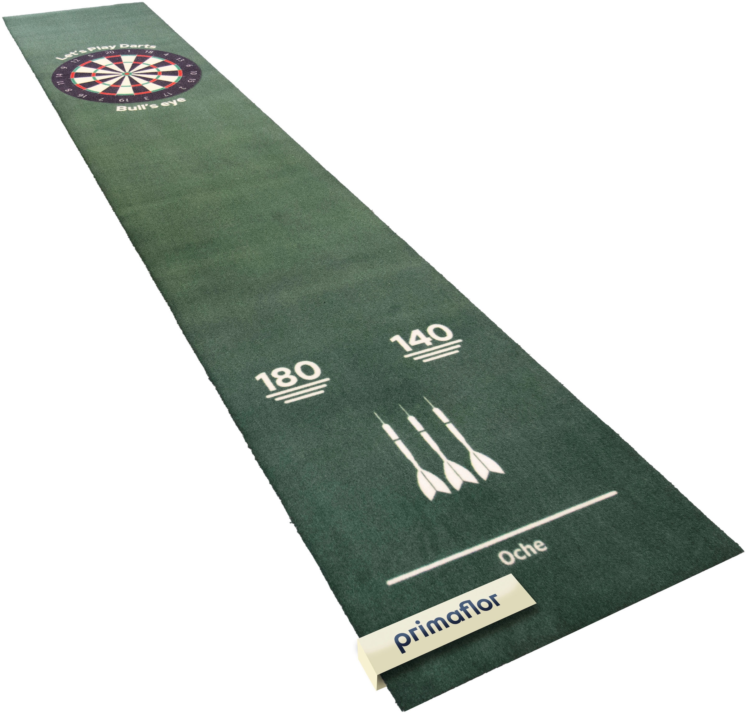 rechteckig, offiziellem Textil Teppich rutschhemmend 237 cm, mit Spielabstand ♕ in »DART«, Dartmatte Primaflor-Ideen auf versandkostenfrei