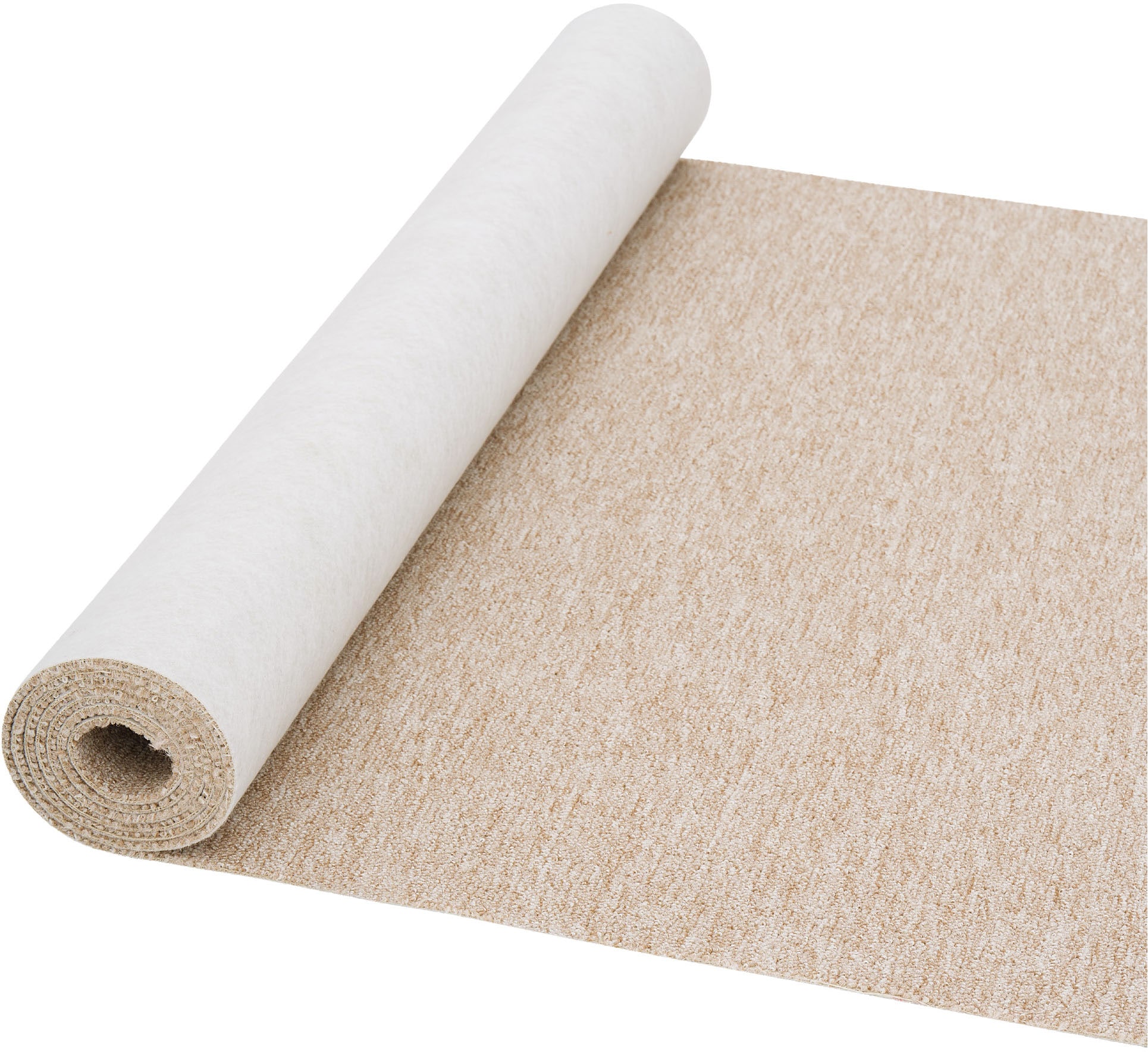 my home Moquette »Fortis, Schlinge, Made in Netherlands« Rectangulaire 5 mm Höhe meliert, Breite 400 cm, strapazierfähig, Wohnzimmer