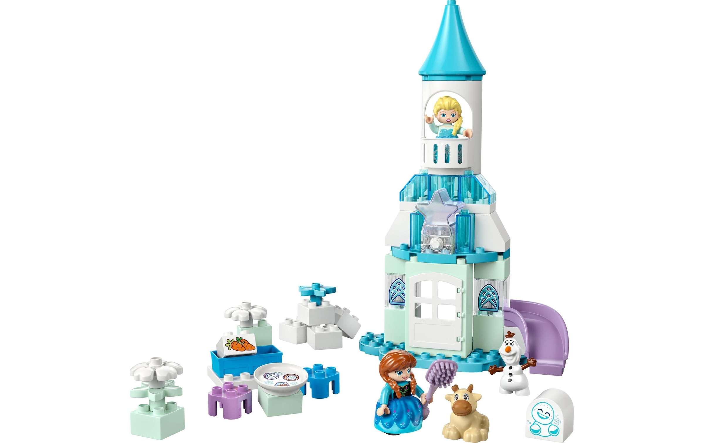 LEGO® Spielbausteine »DUPLO® Annas und Elsas Party im Eispalast 10455«, (54 St.)