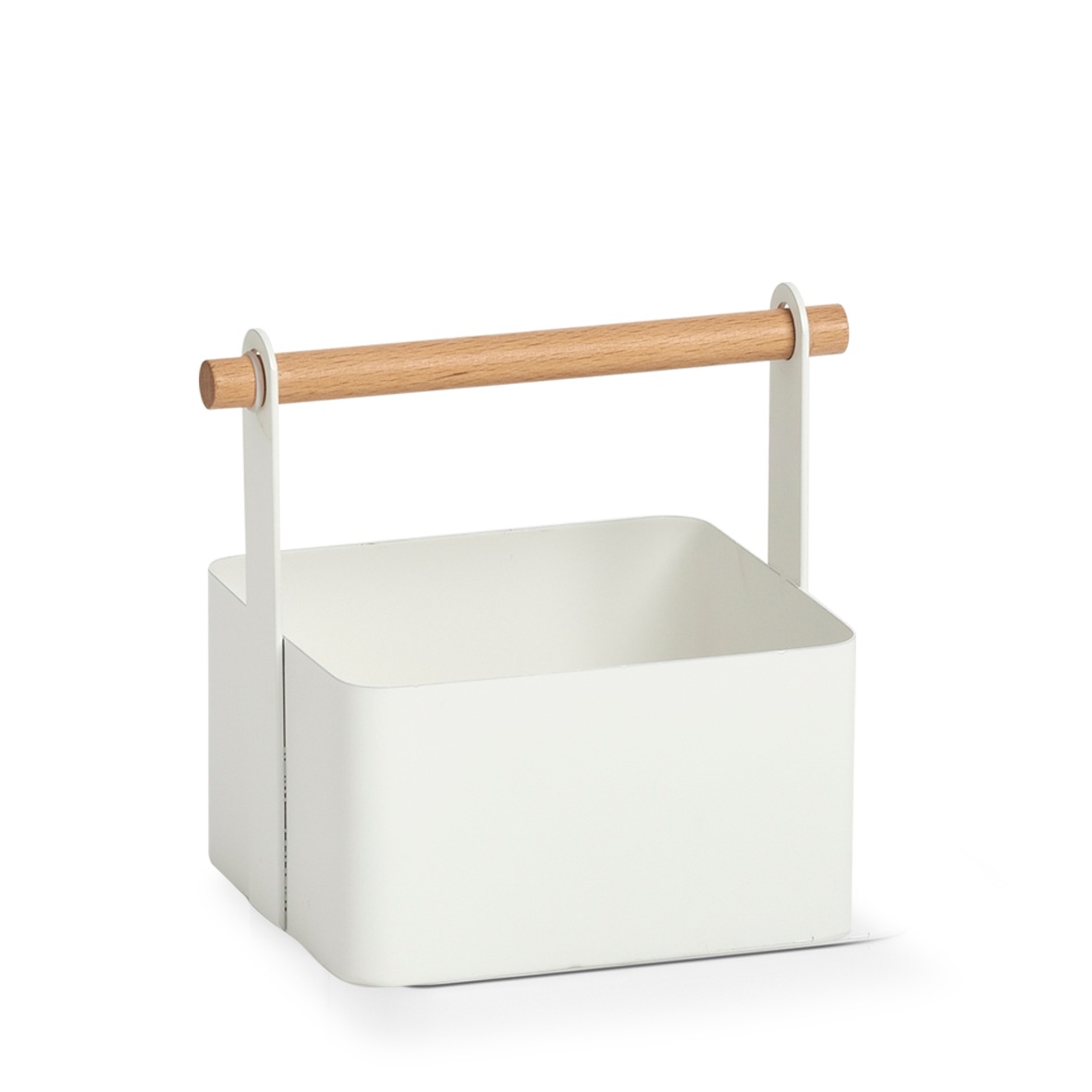 Image of Zeller Present Organizer Aufbewahrungskorb aus Metall/Holz, im Scandi Design