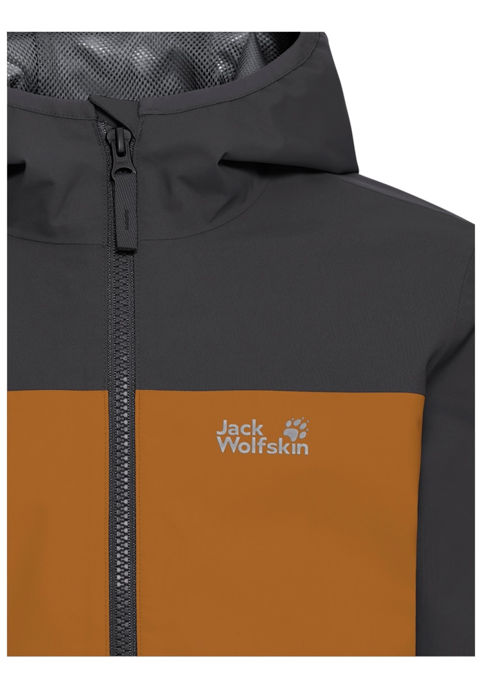 Jack Wolfskin Regenjacke »ADVENTURETRIBE 2L JKT K« atmungsaktiv, wasserdicht, mit Reissverschluss