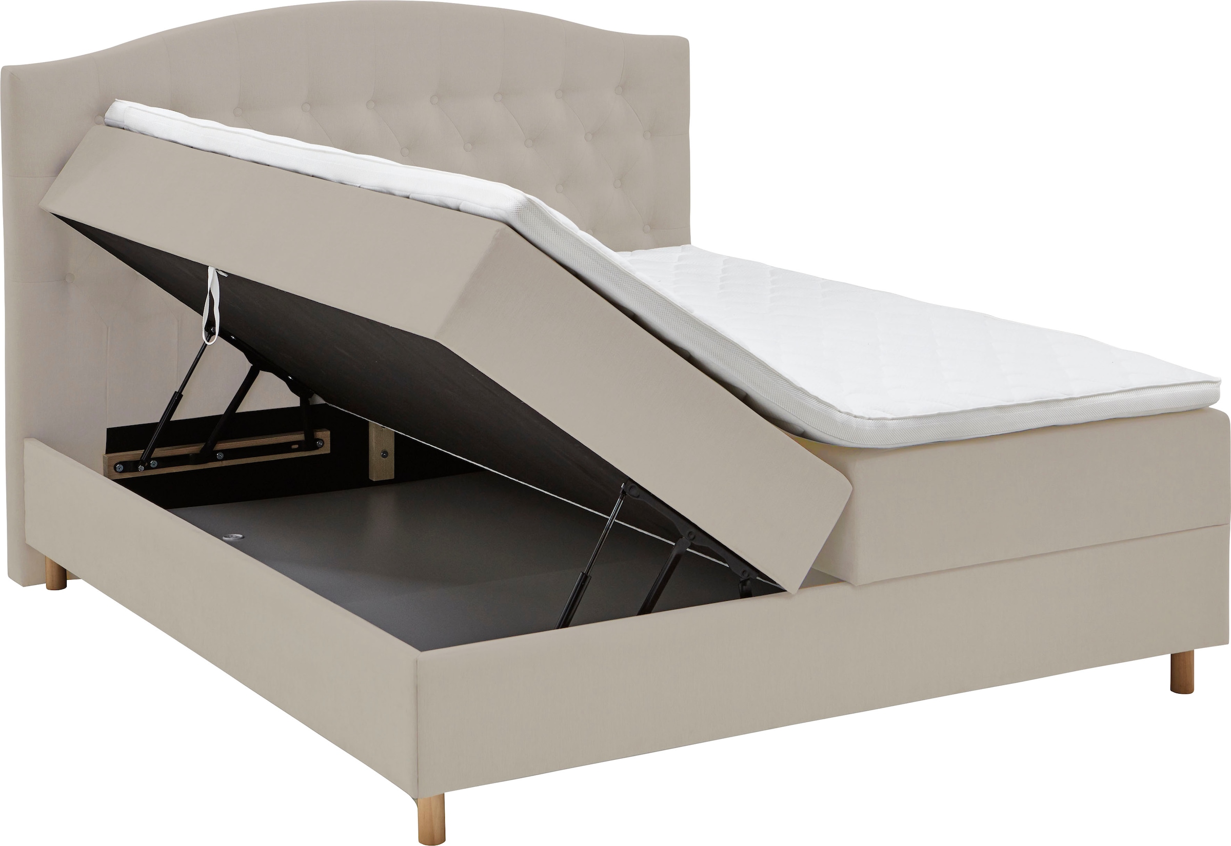 Home affaire Boxbett »Piemont« mit Bettkasten und Topper