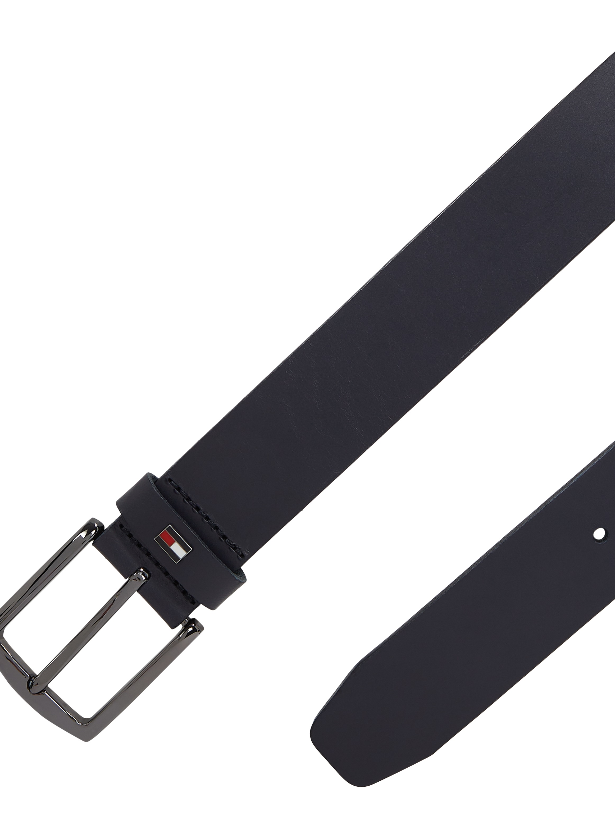 Tommy Hilfiger Ledergürtel »DENTON 3.5 EXT«, Einfachdornschliesse, Metalllogo